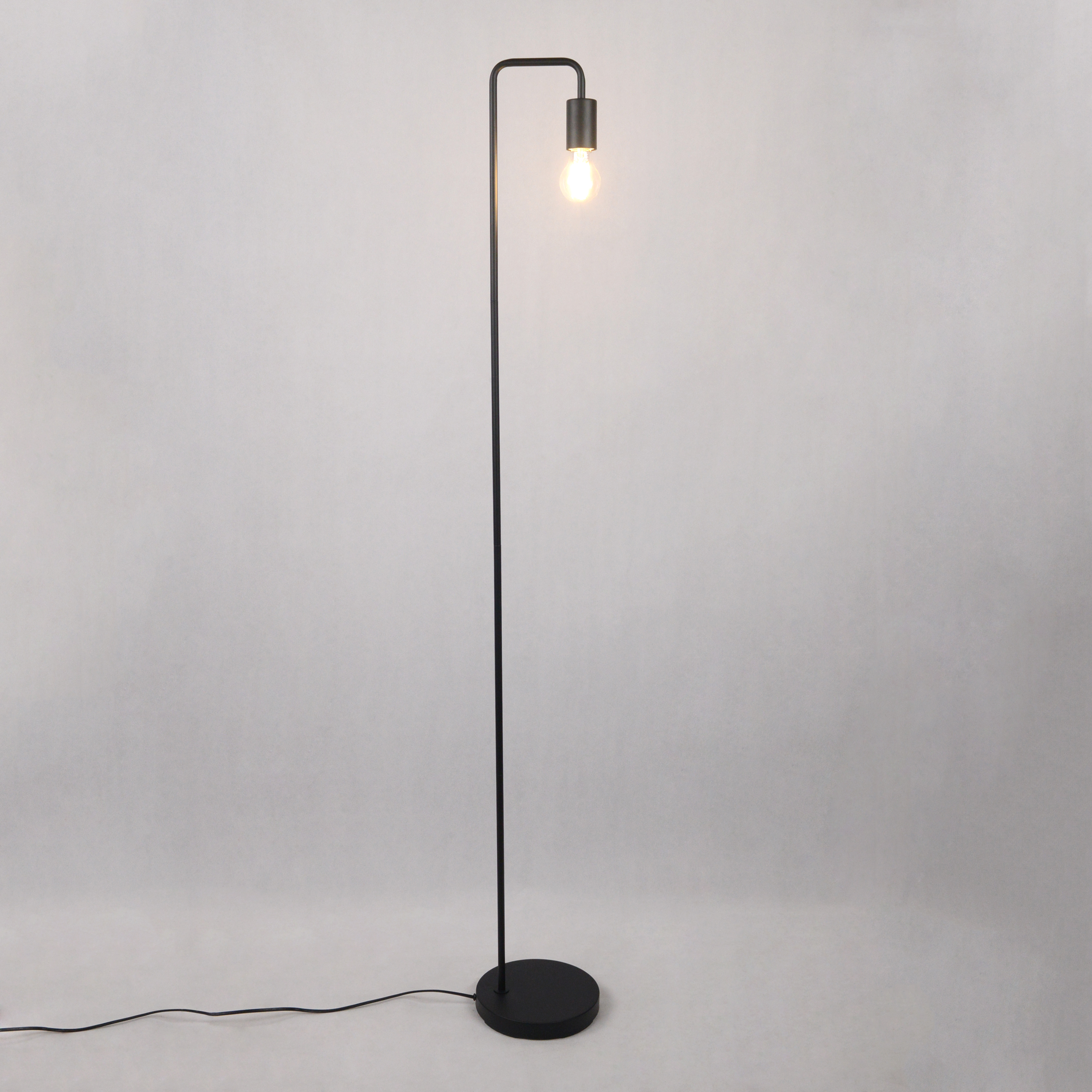 Lampadaire Lina, fer, noir,  H.149 cm INSPIRE, E27 - 7
