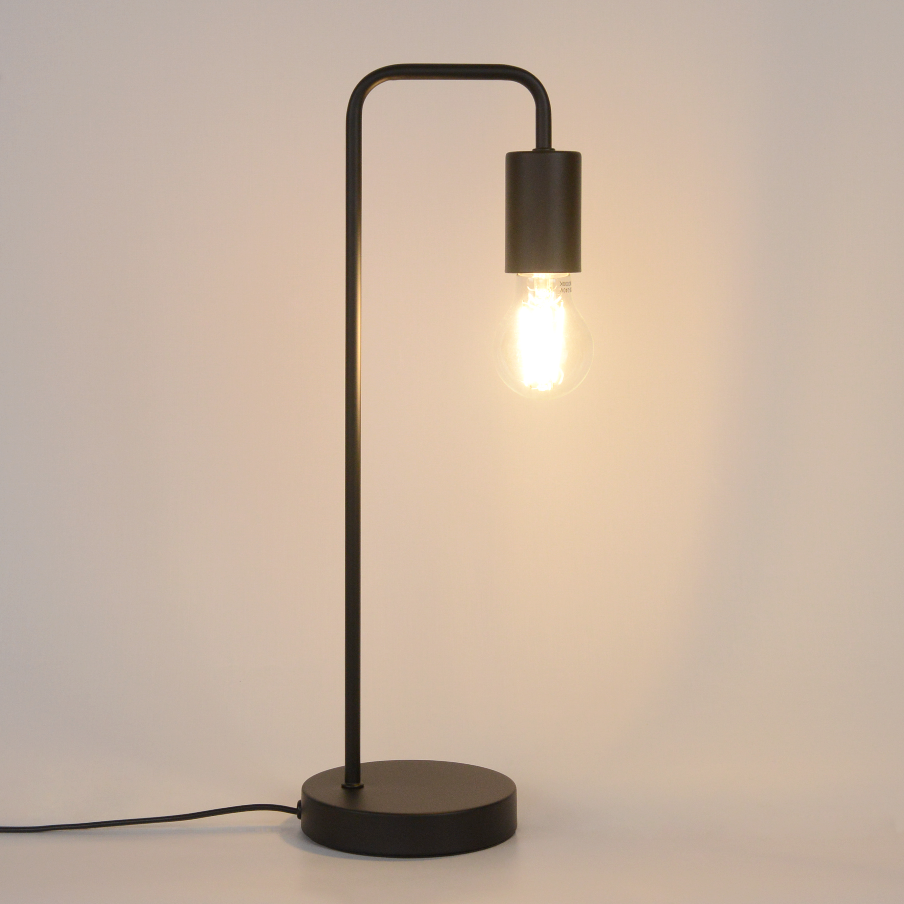 Lampe Lina, acier, noir, H.45 cm INSPIRE, E27 - 4