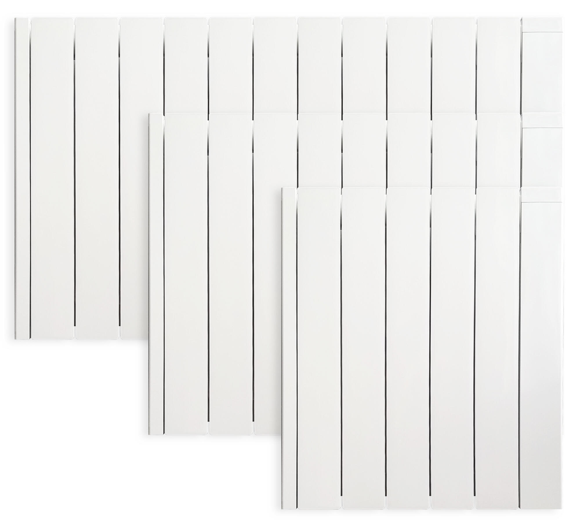 Radiateur électrique à inertie fluide 1500 W HJM Alanis horizontal blanc - 2