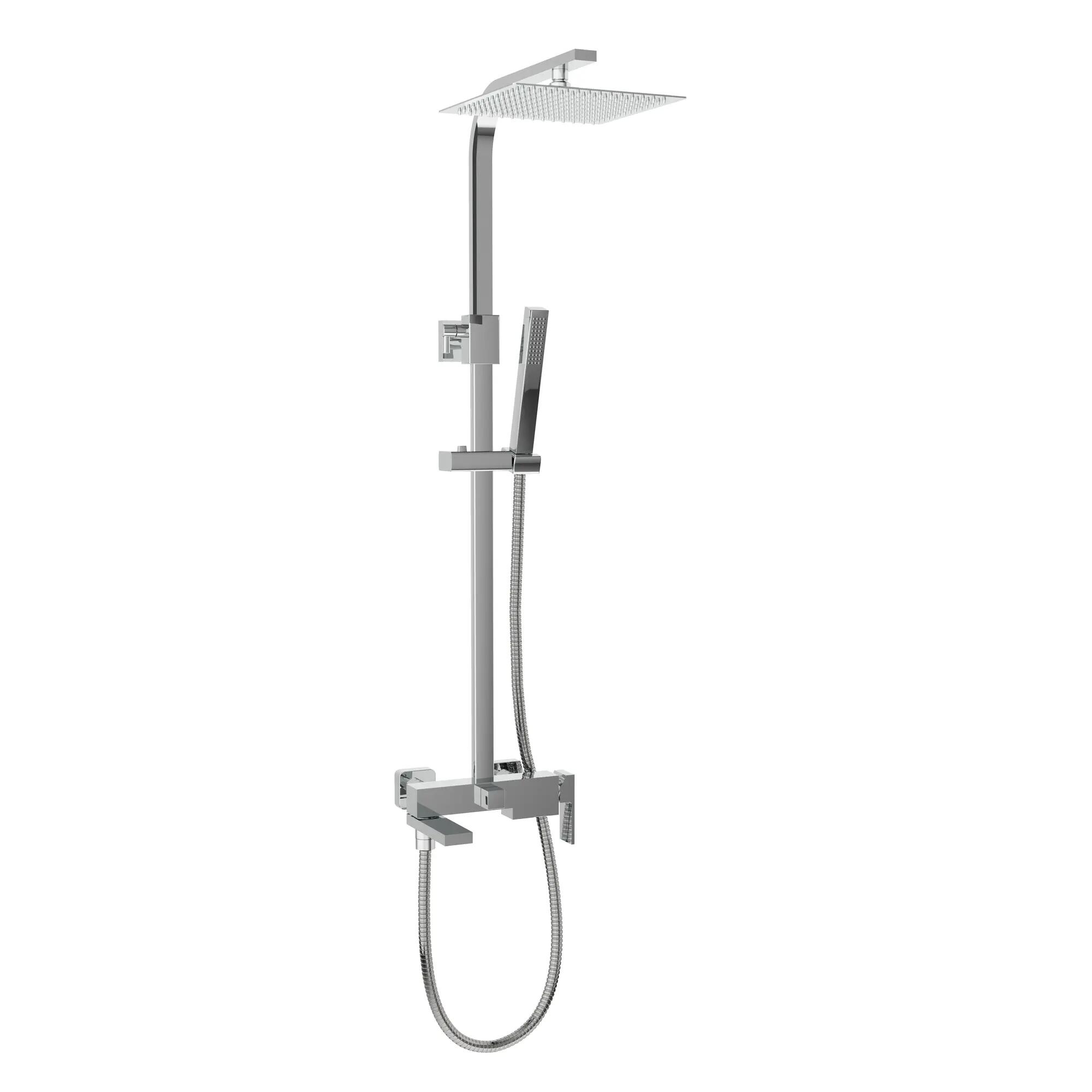 Columna de ducha monomando meta de color cromo