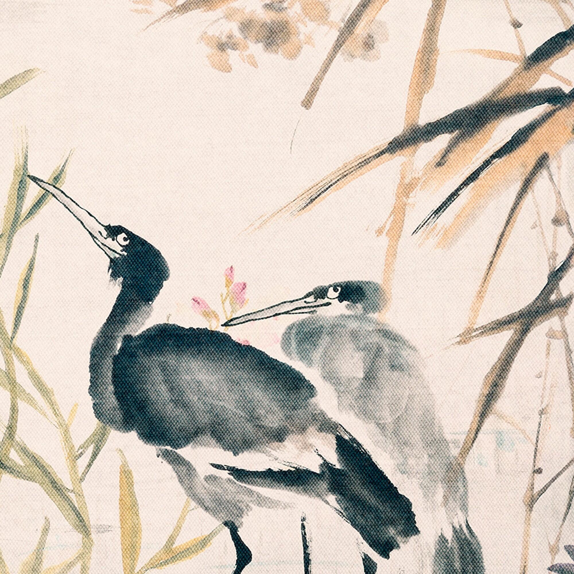 Mural TNT texturado lavable naturaleza jadín japonés azul 159 x 280 cm SAINT HONORE - 5