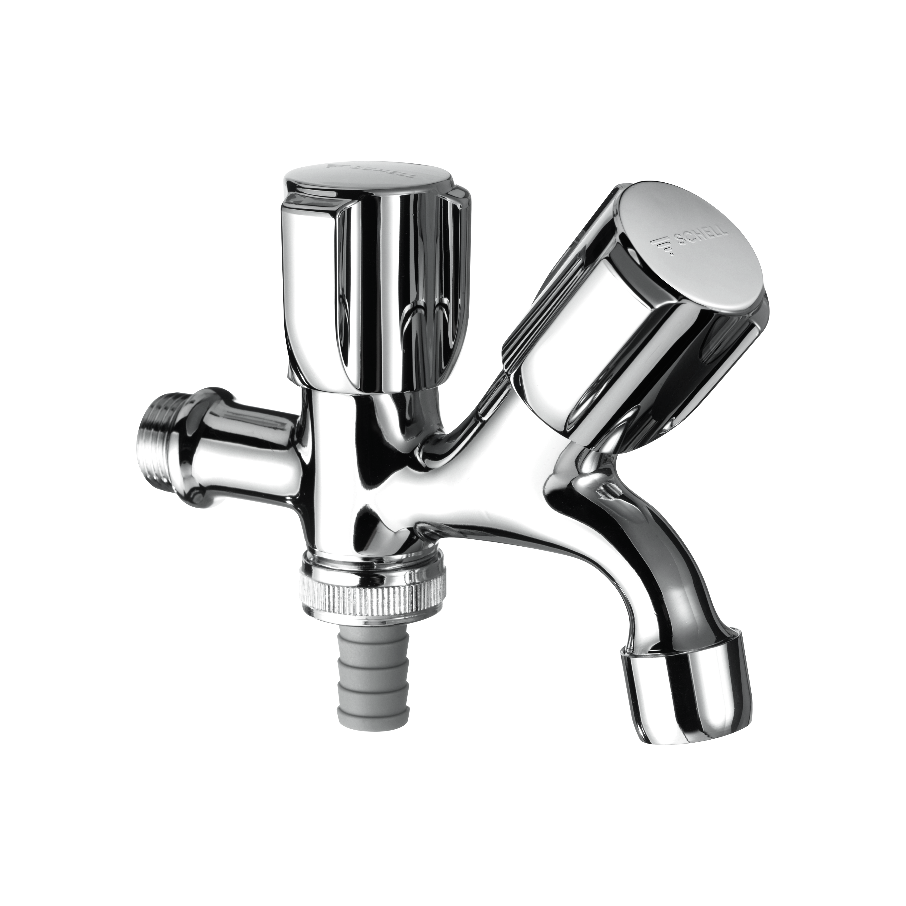 Zawór kątowy kombinowany 1/2" x 3/4" z kranem Comfort SHELL
