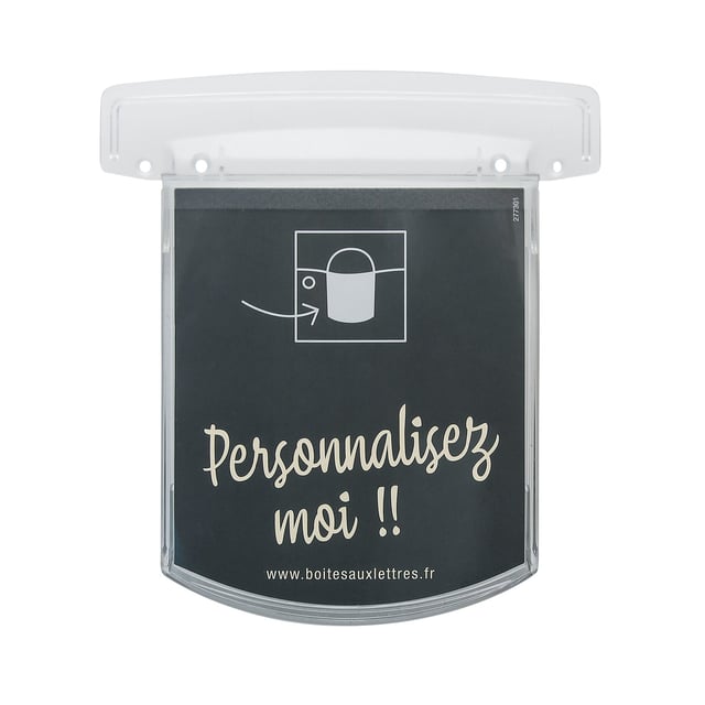 Porte-nom H.16 x l.10.5 RENZ, transparent