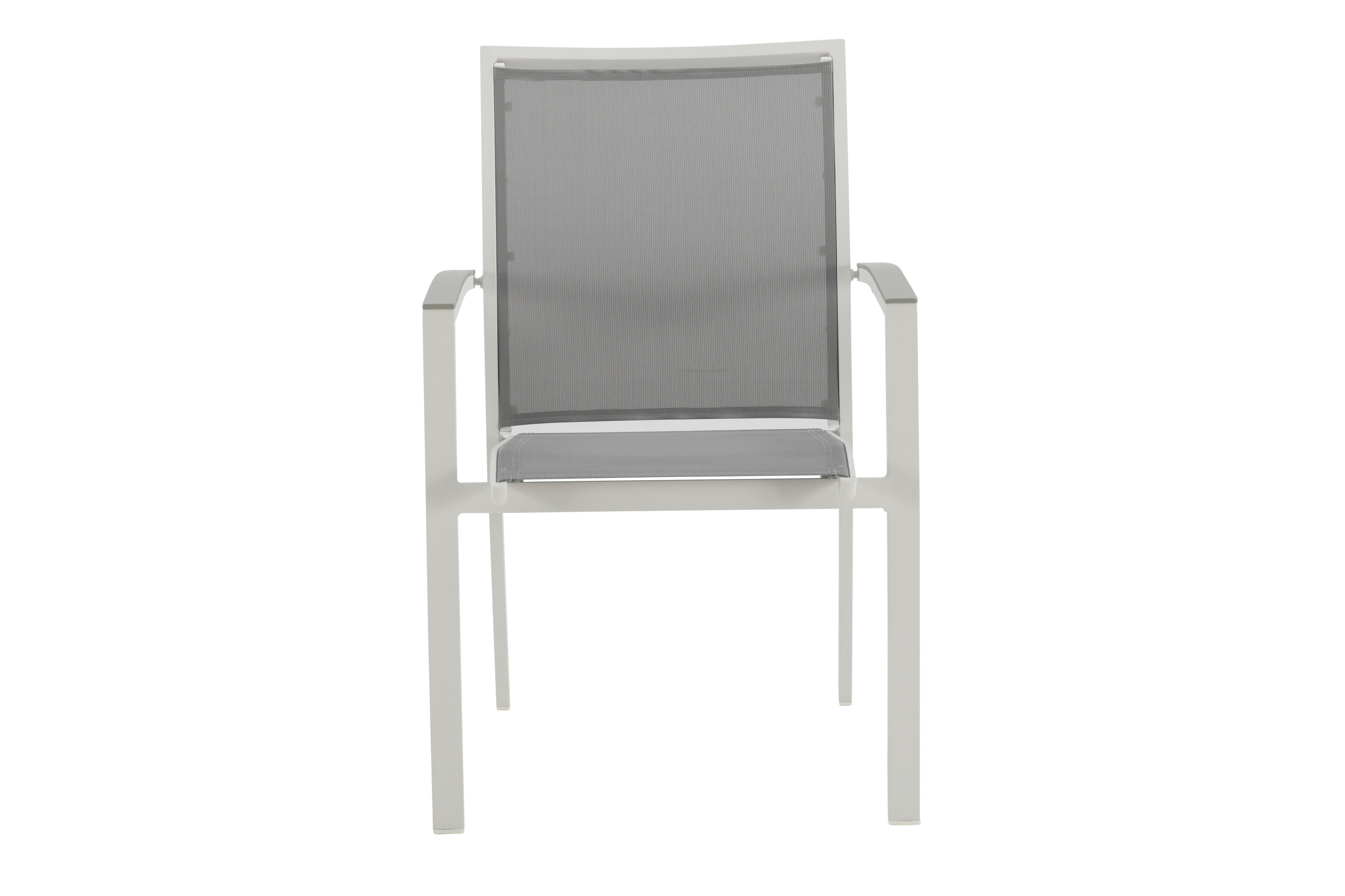 Chaise de jardin NATERIAL Las vegas en aluminium gris - 3