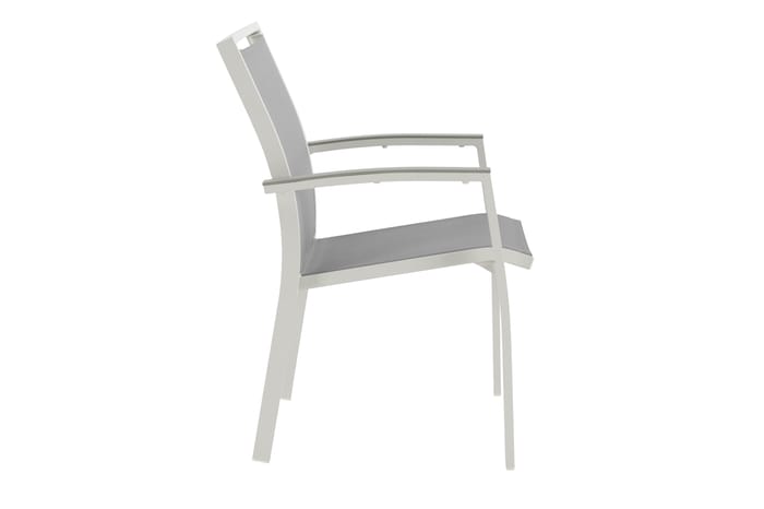 SILLA ALU LAS VEGAS C/BRAZ GRIS