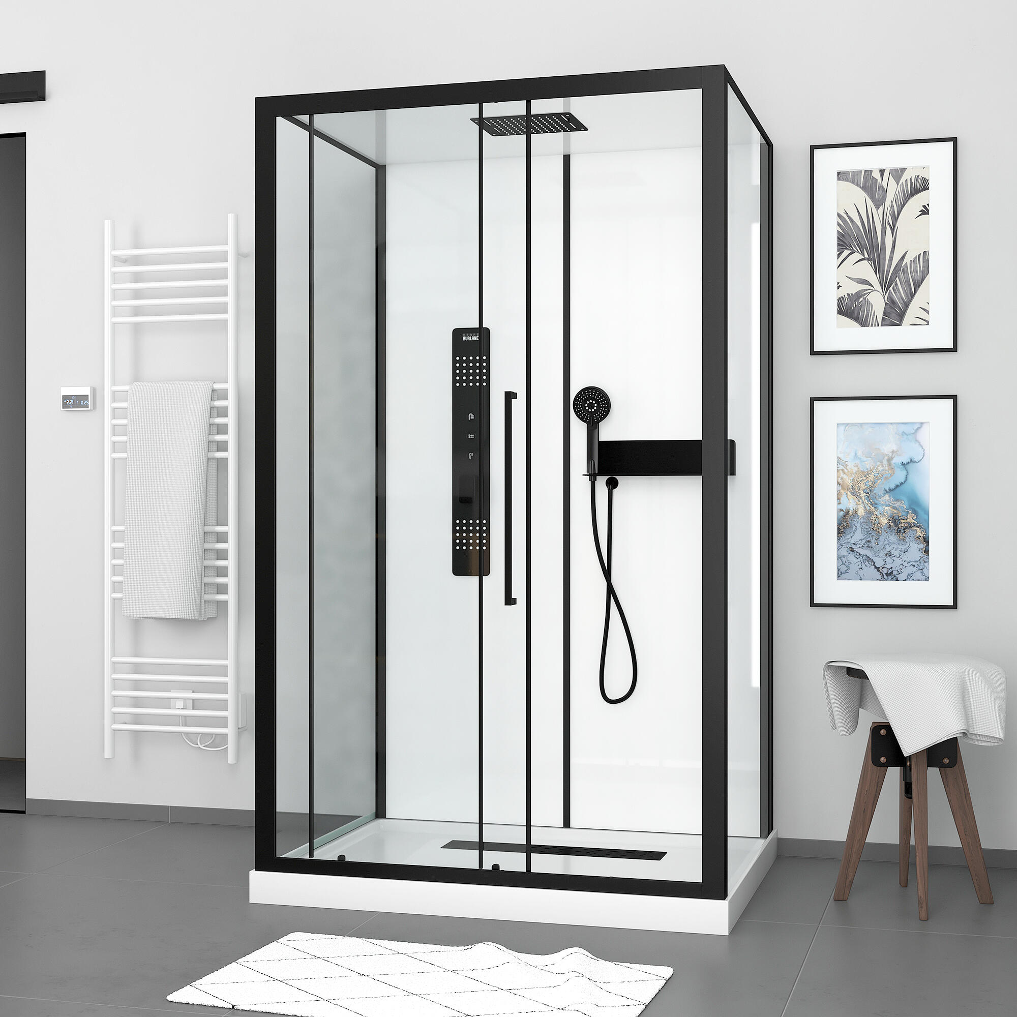 Cabina de ducha hidromasaje urban 90x115x209.5 cm