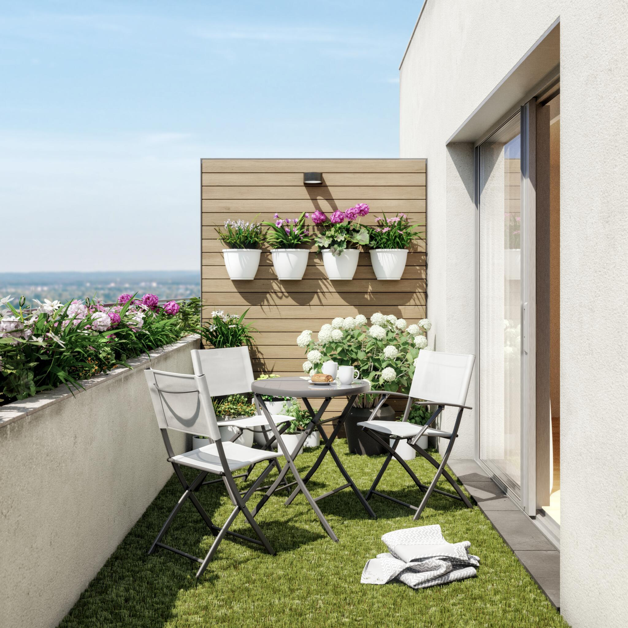 Cadeira de metal NATERIAL EMYS BRANCO - 4