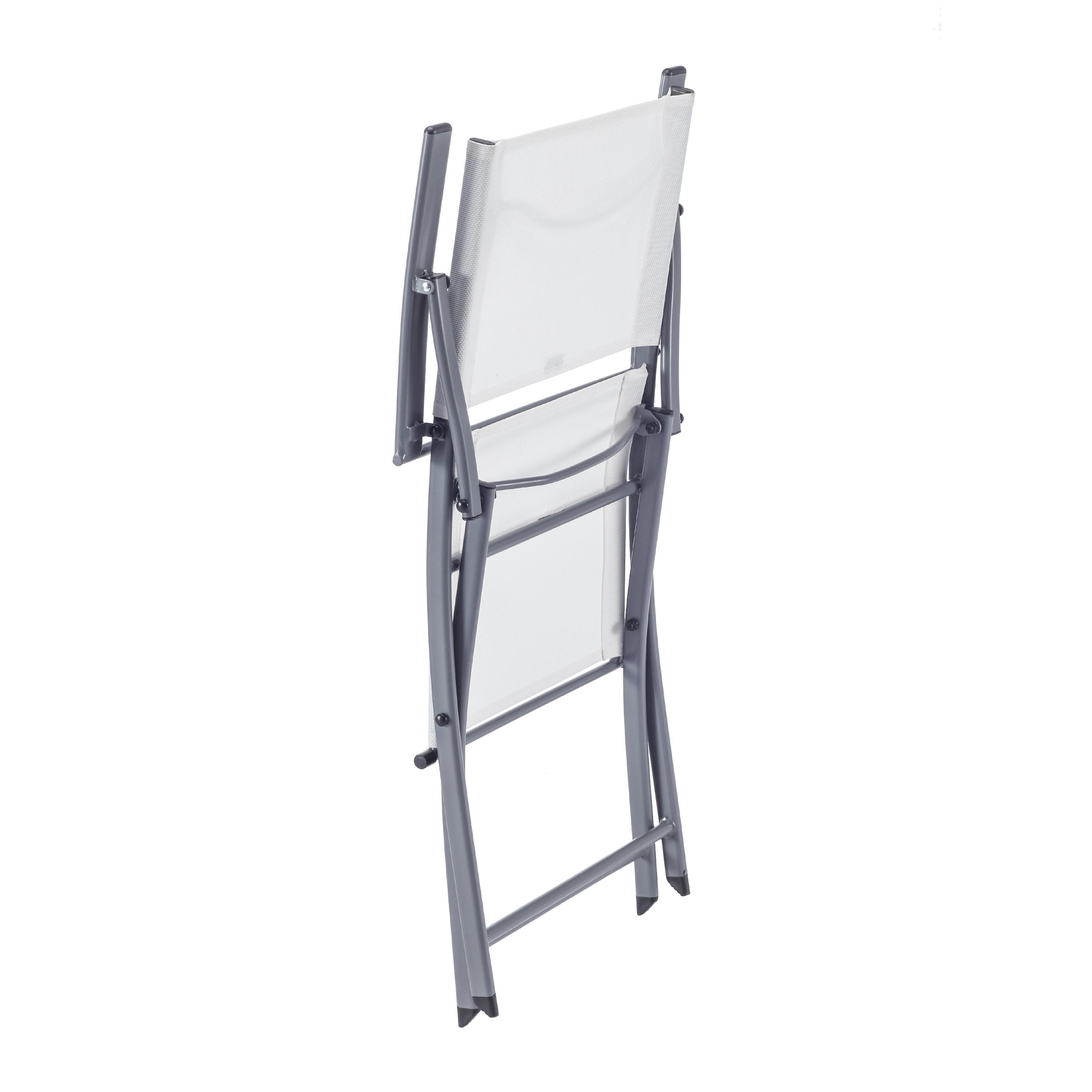 Cadeira de metal NATERIAL EMYS COM BRAÇOS BRANCO - 3