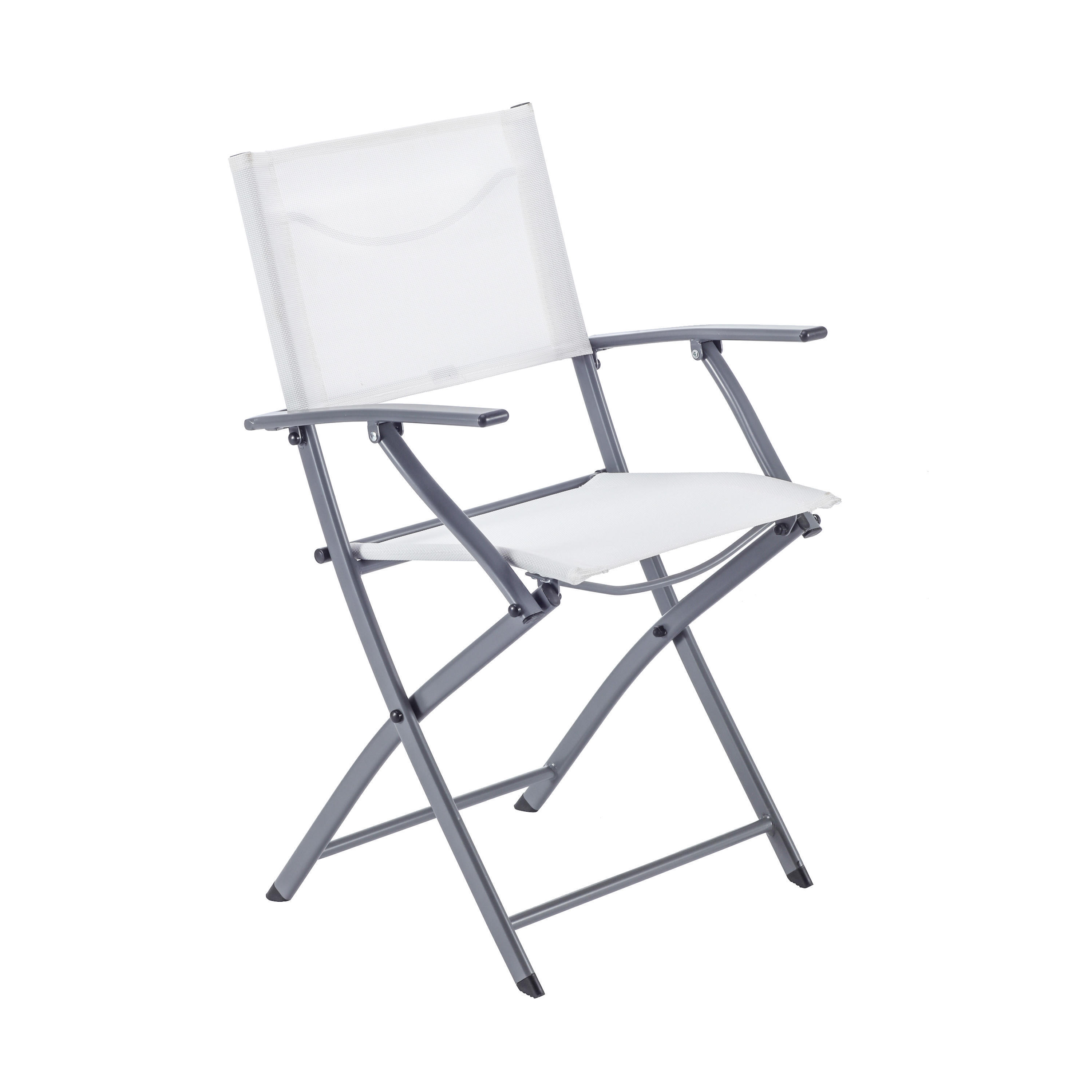 Cadeira de metal NATERIAL EMYS COM BRAÇOS BRANCO - 13