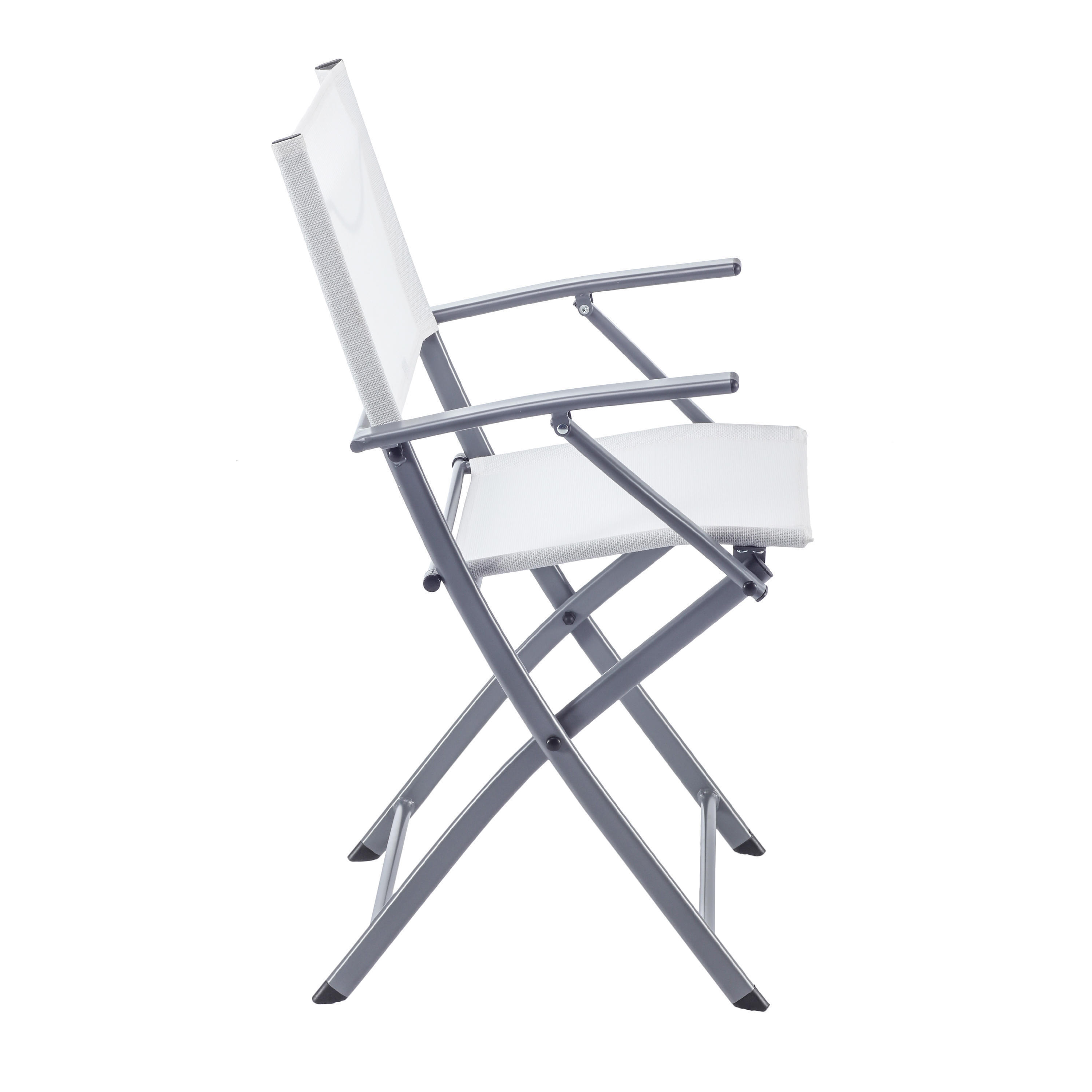 Cadeira de metal NATERIAL EMYS COM BRAÇOS BRANCO - 11