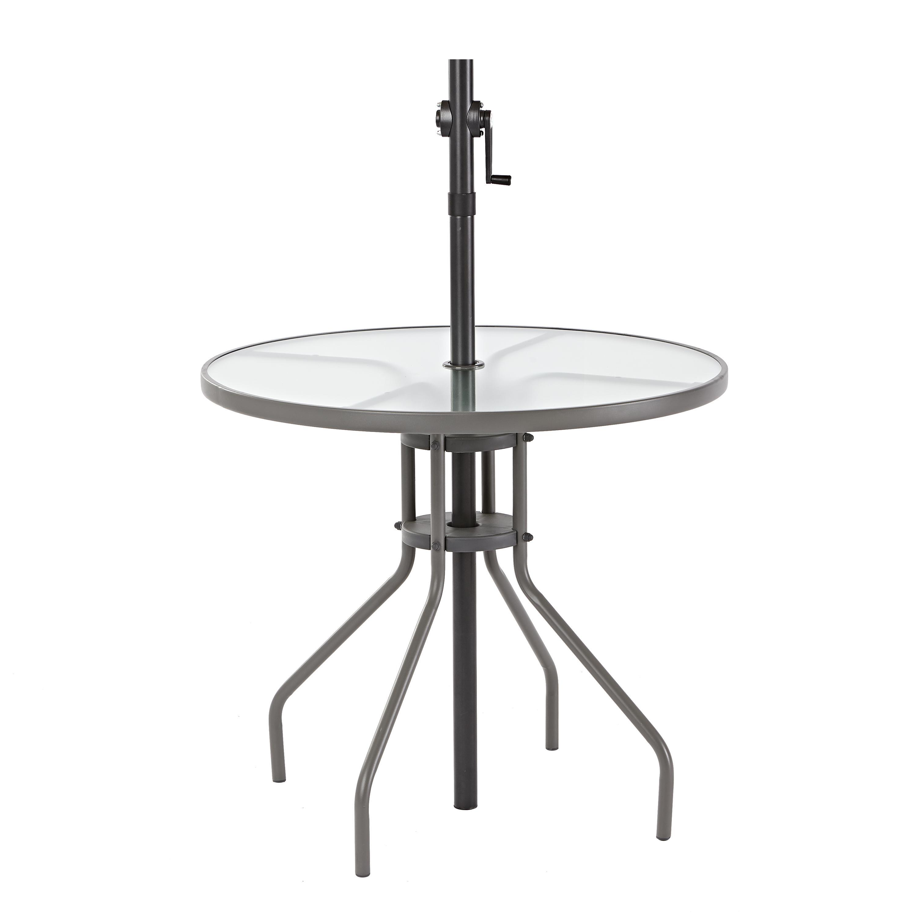 Table de jardin Bistrot elia rond gris 6 personnes - 2