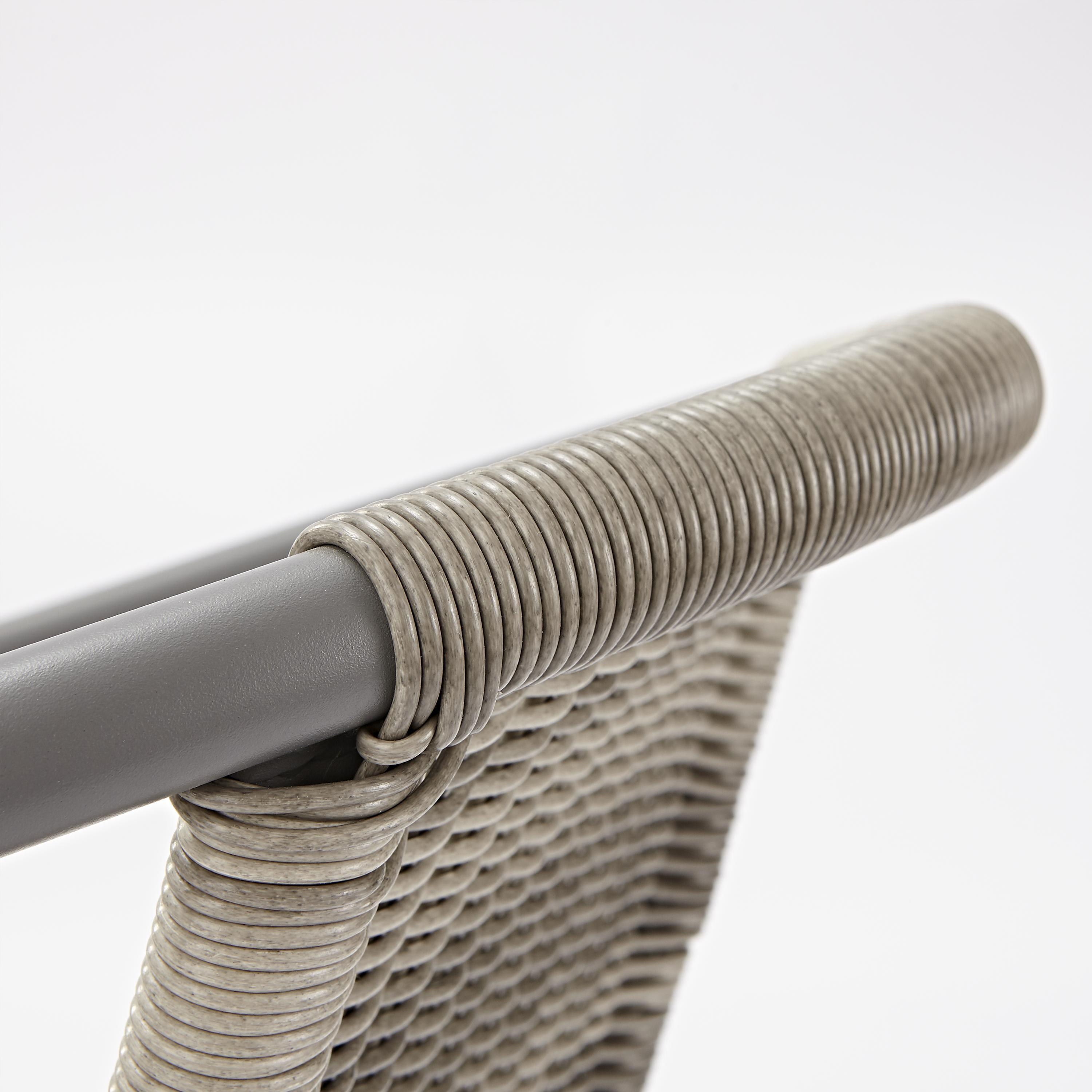 Silla de exterior de acero NATERIAL Elia beige - 6