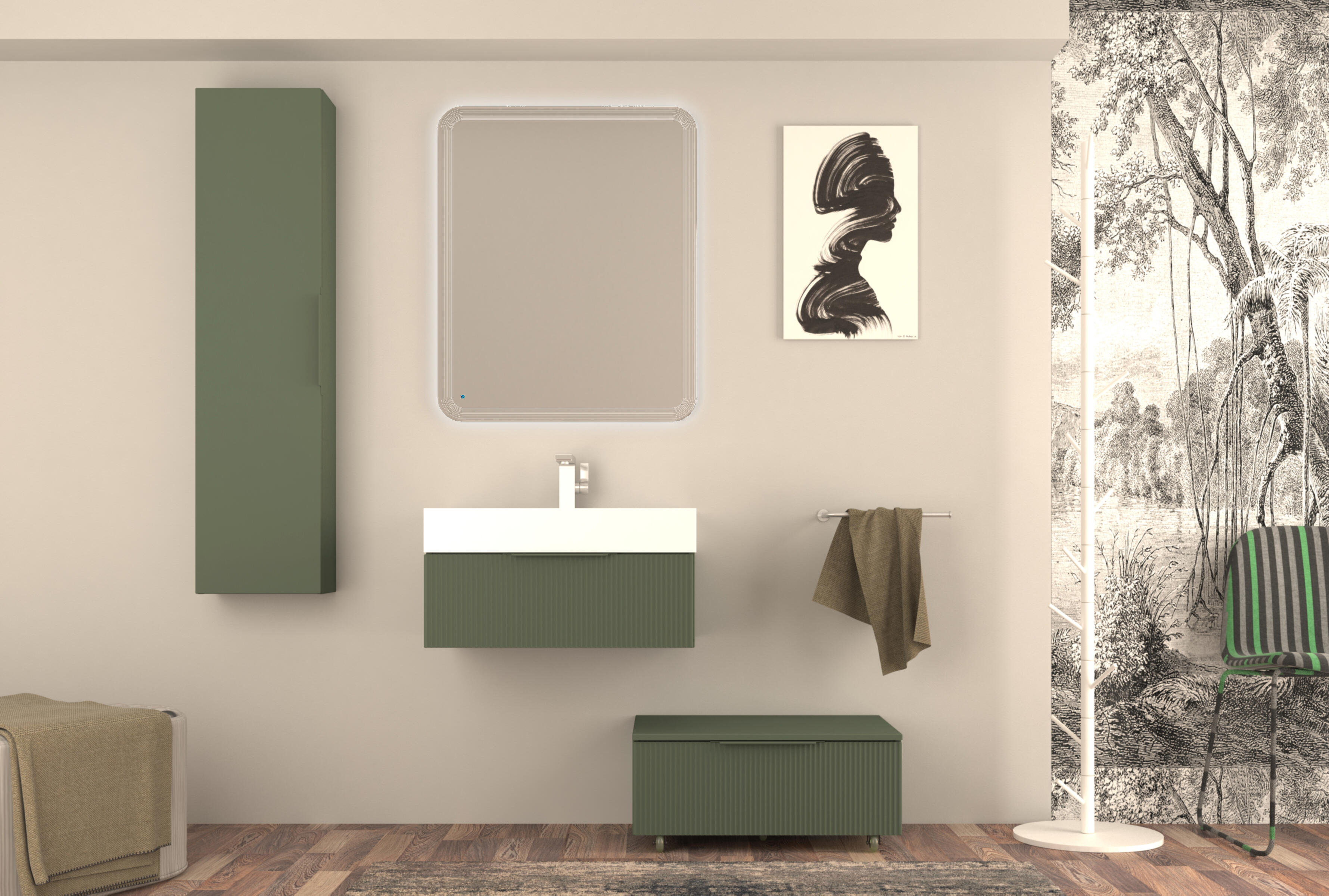 Lavabo a incasso rettangolare Modula H 11.5 cm in resina bianco - 4