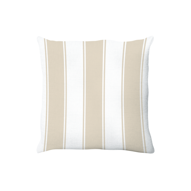 Cojín decorativasrativo de jardín NATERIAL rayas beige 45x45 cm