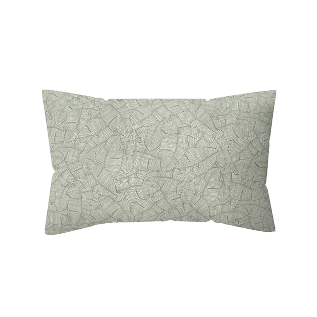 Cojín decorativasrativo de jardín NATERIAL hojas multicolor 45x30 cm