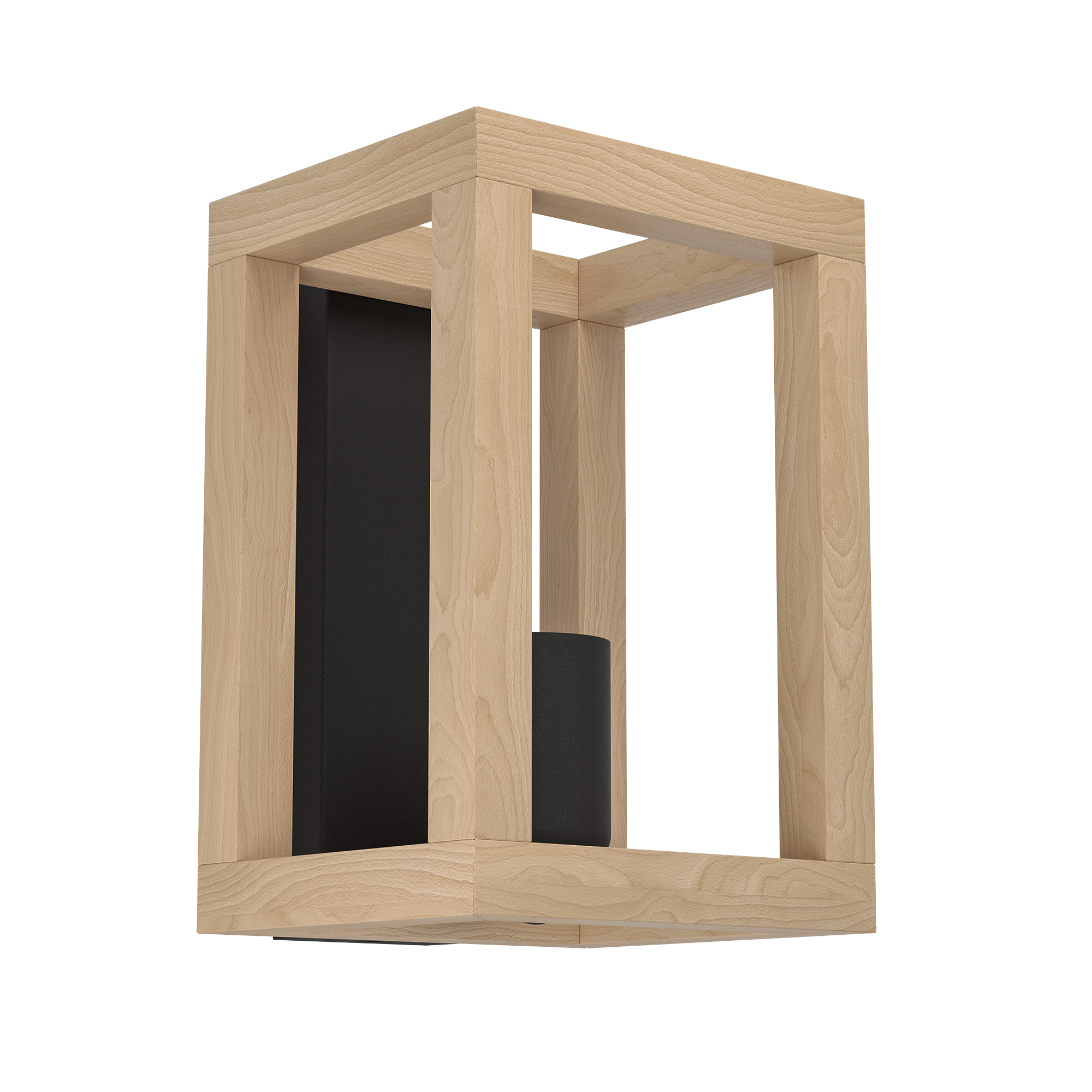 Kinkiet Elgort czarny z drewnem E27 26 cm Inspire - 10