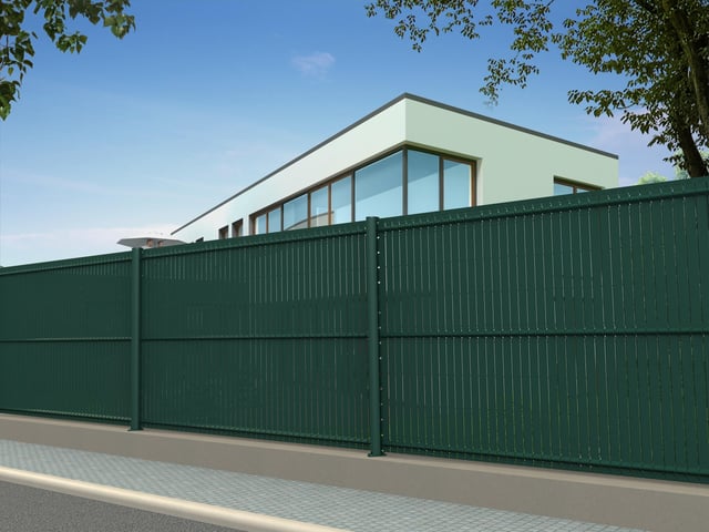 Kit lamelles occultantes rigides pvc, H.190 X L.250 cm vert, DIRICKX