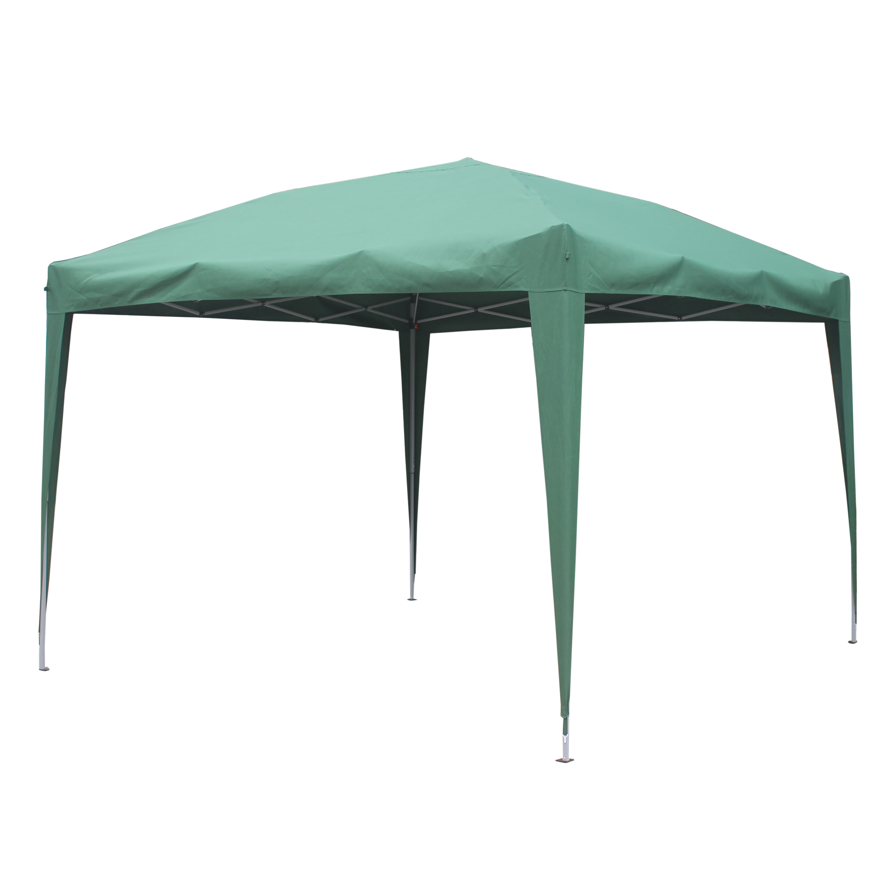 Cenador de acero naterial eori de 295 x 295 cm verde