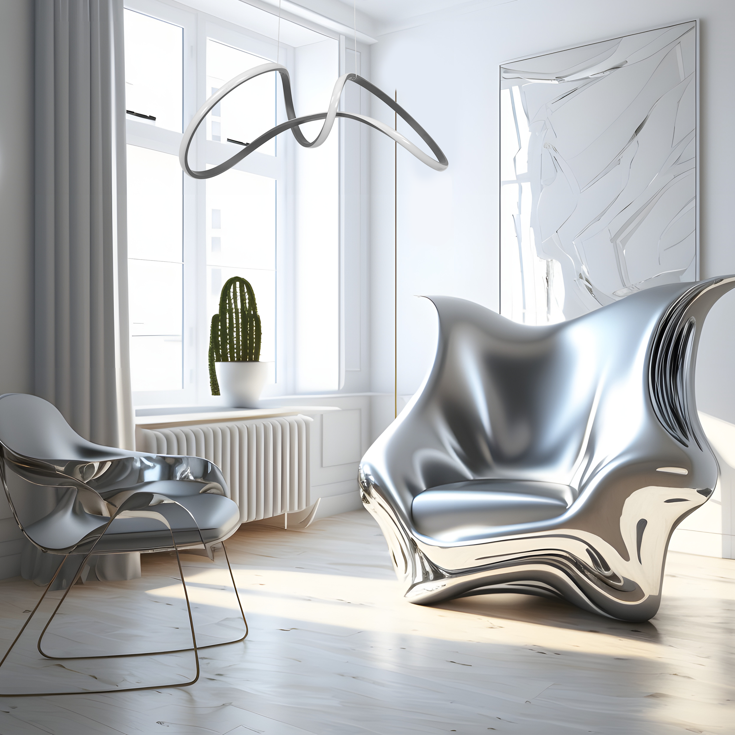 Lampa wisząca Tesoro chrom LED Milagro - 2