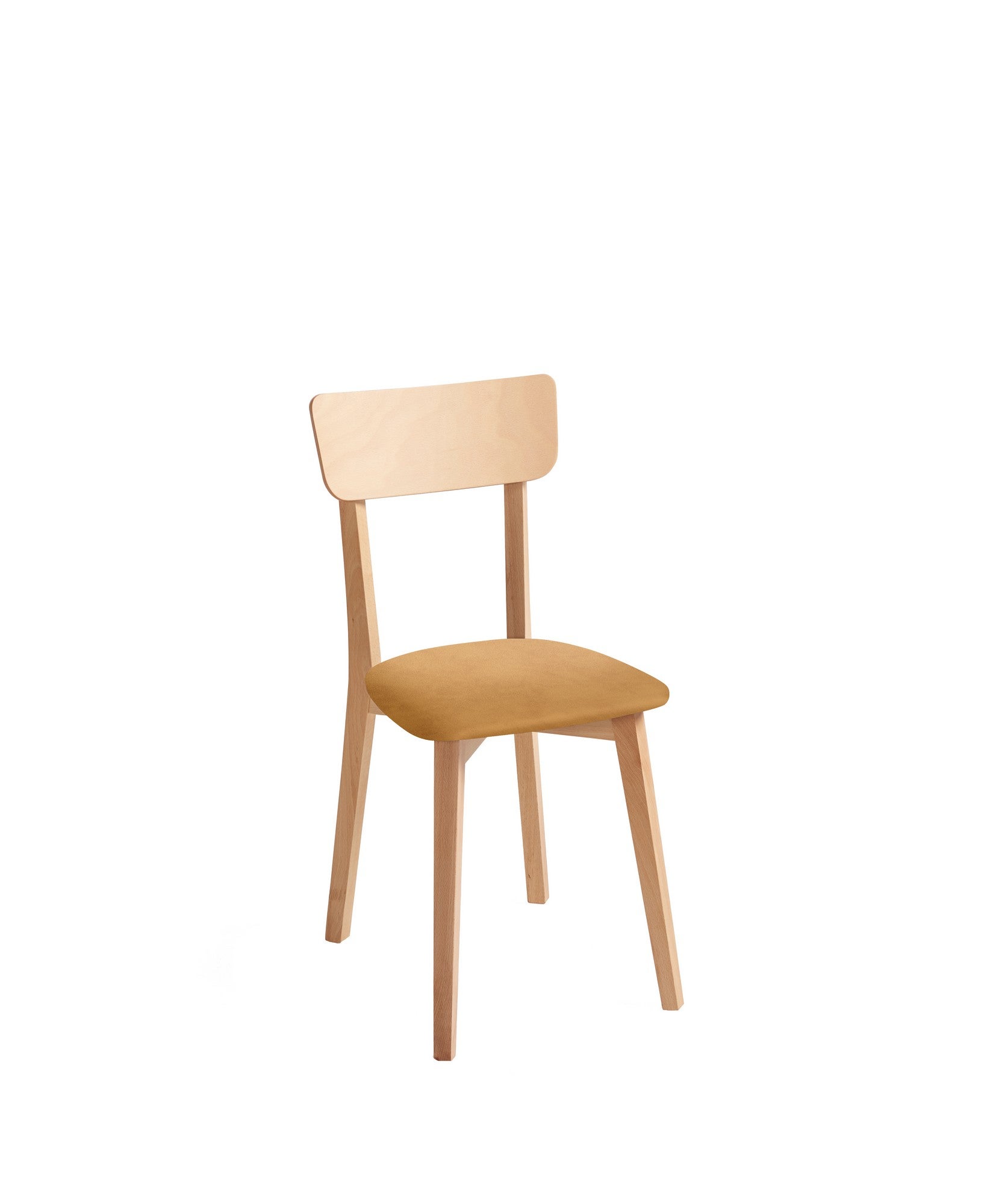 Silla de cocina zaida de madera marrón 40x87x40cm