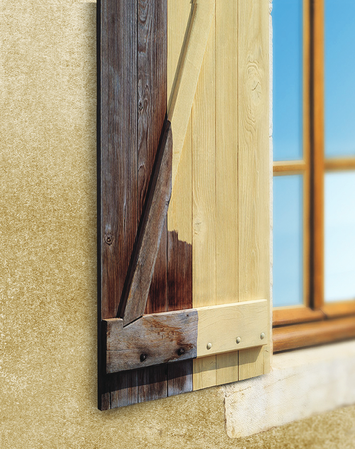 Sous-couche extérieure bois noircis V33 aspect bois blanc 2.5 l - 2