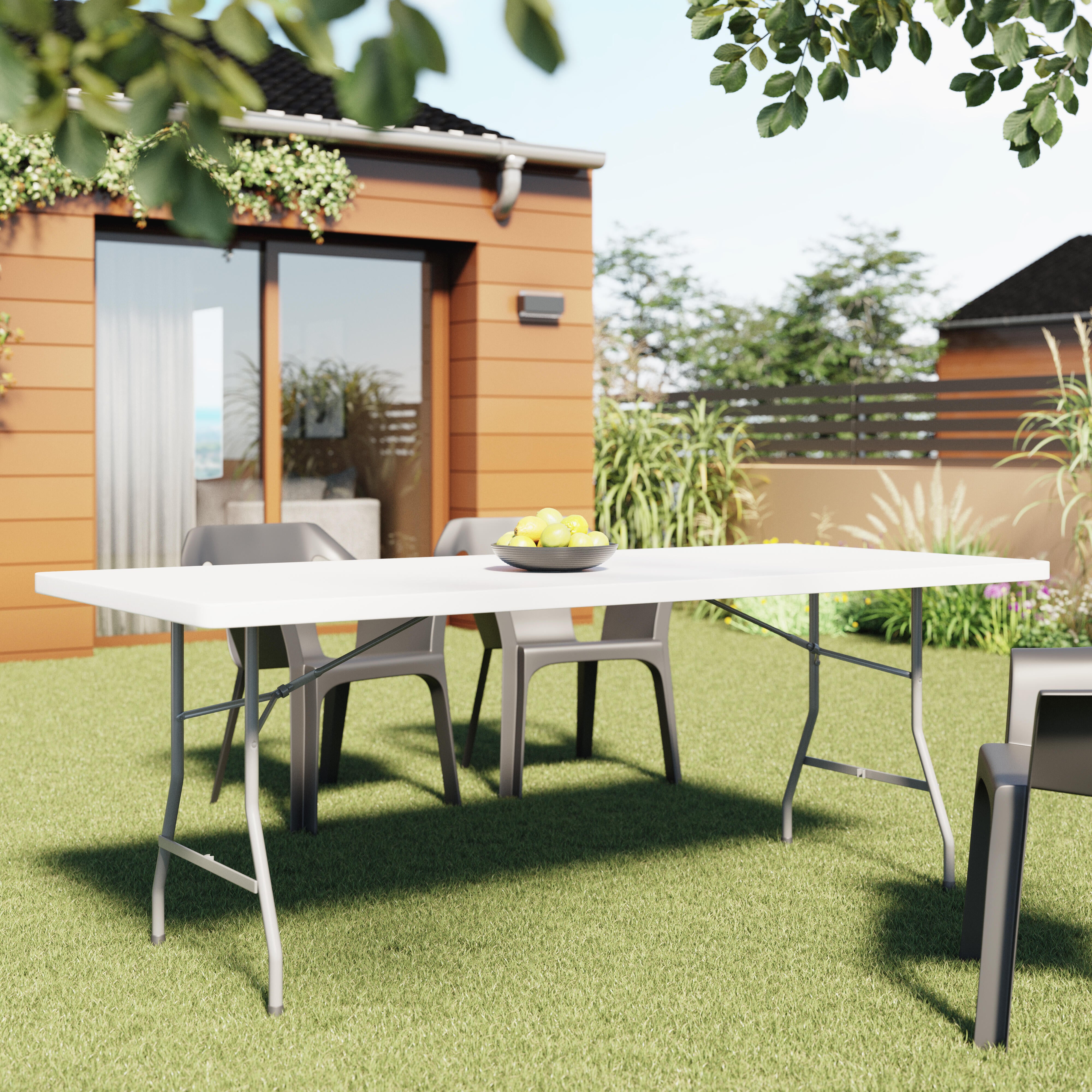 Silla de jardín de polipropileno reciclado Cool gris - 3