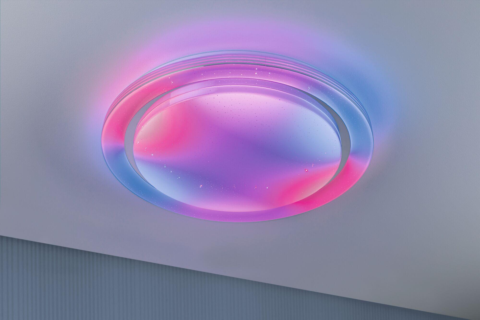 Plafonnier, plastique blanc led intégrée RGB, D.48.5 cm EntertainLED PAULMANN - 2