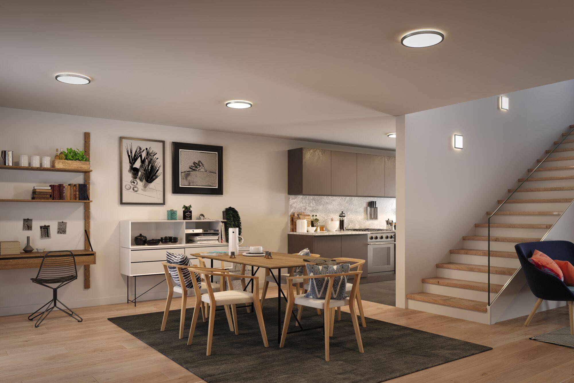 Panneau LED Atria D.29 cm, blanc neutre, chrome PAULMANN - 5