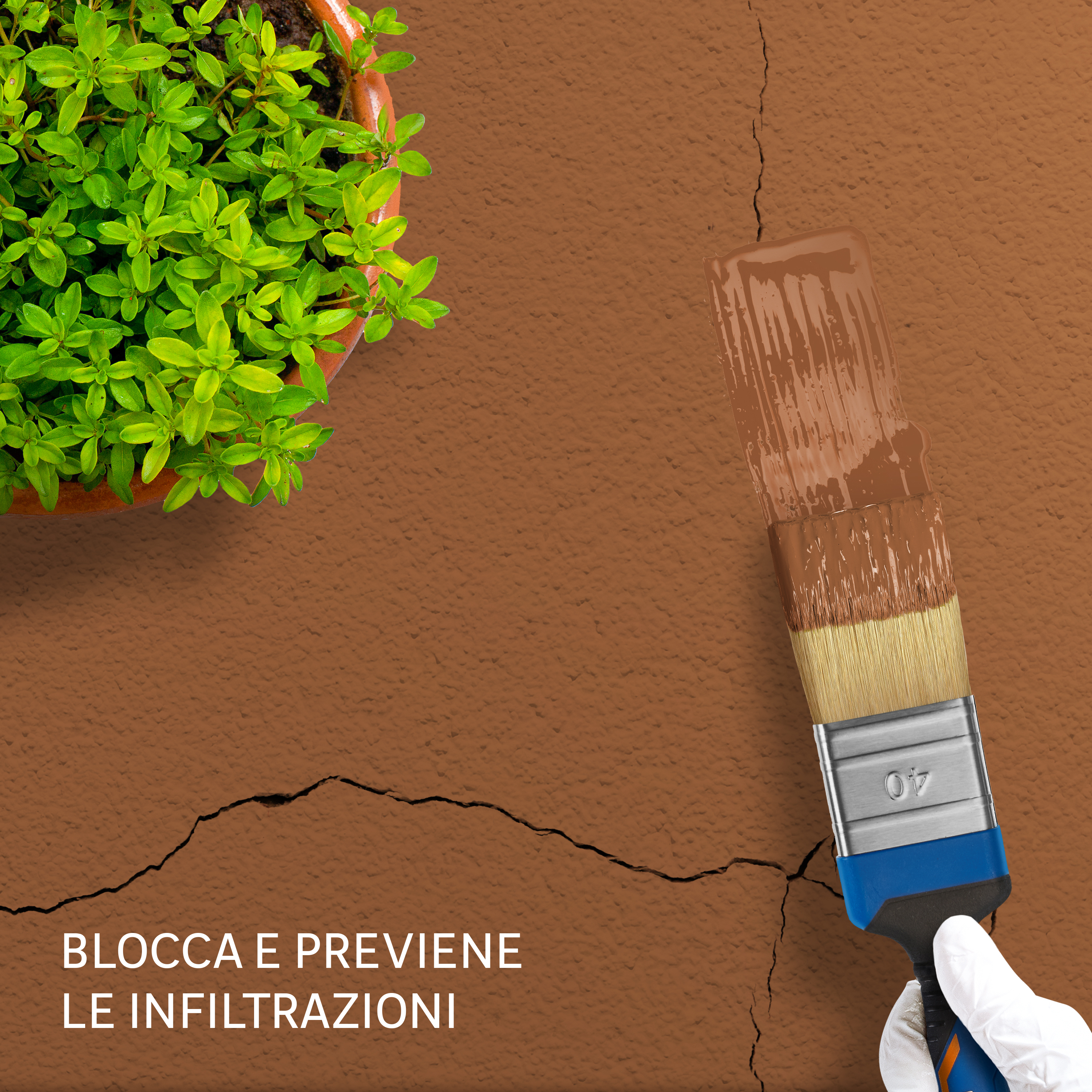 Vernice impermeabilizzante AXTON terracotta - 4