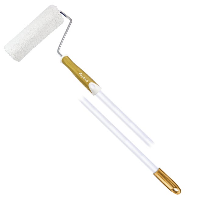 Pennello A Rullo Da 30 Cm Con Manico In Plastica - Per Pittura Murale, Estendibile E Pratico - Foto 2