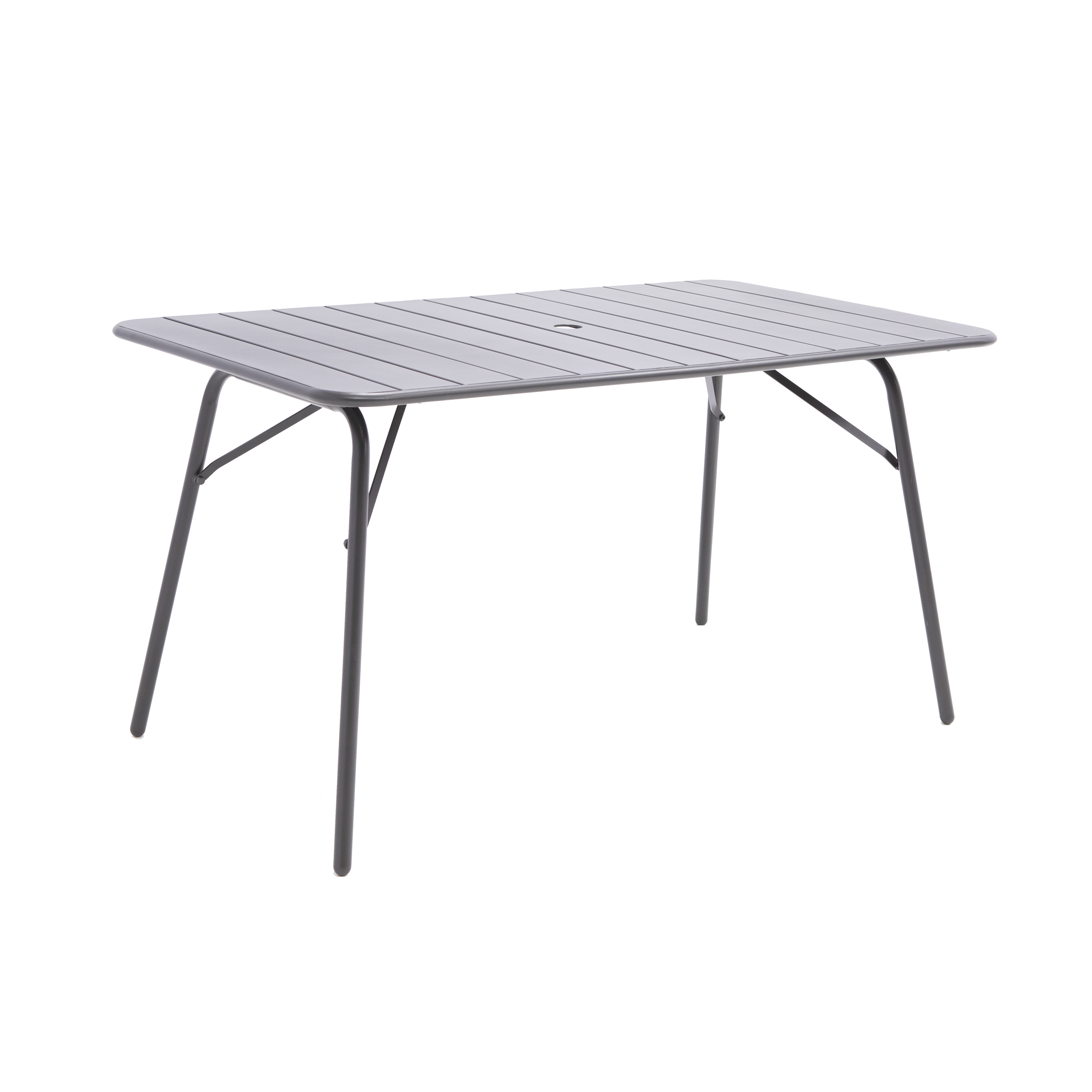 Table de jardin pliante Café en acier anthracite 4 personnes - 6
