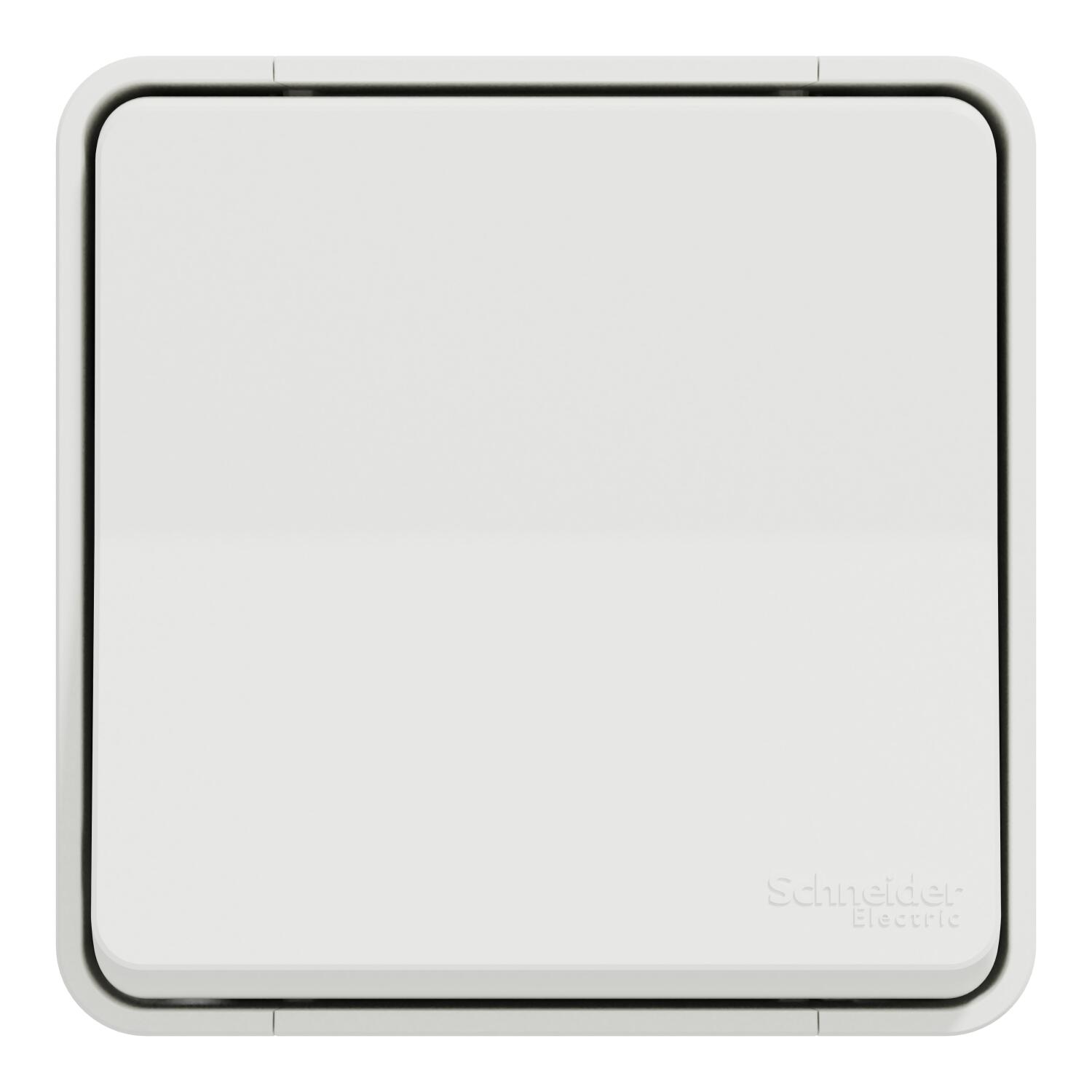 Poussoir étanche saillie complet Mureva Styl, SCHNEIDER ELECTRIC, blanc - 3