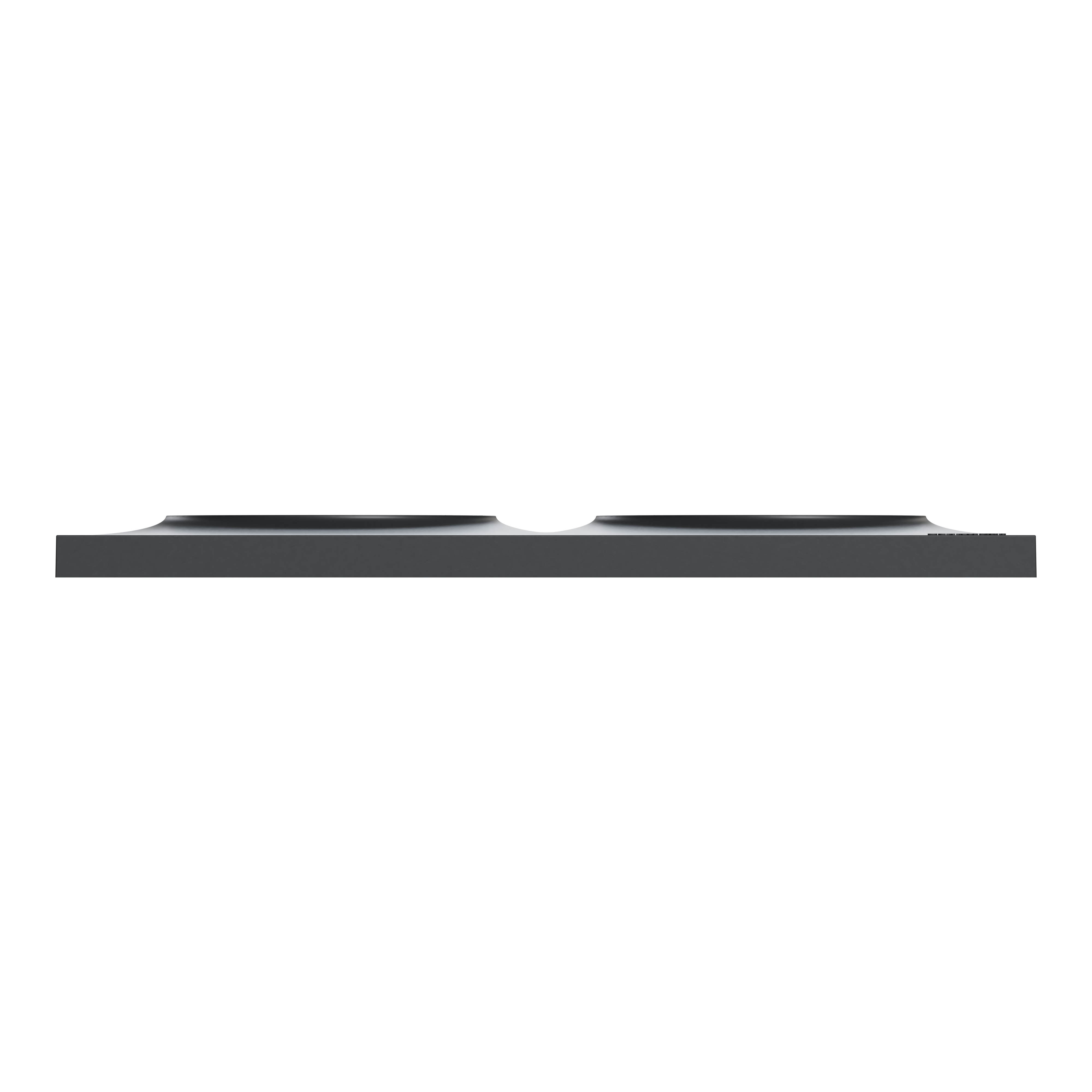 Plaque de finition 2 postes gris anthracite ODACE STYL - SCHNEIDER ELECTRIC - 3