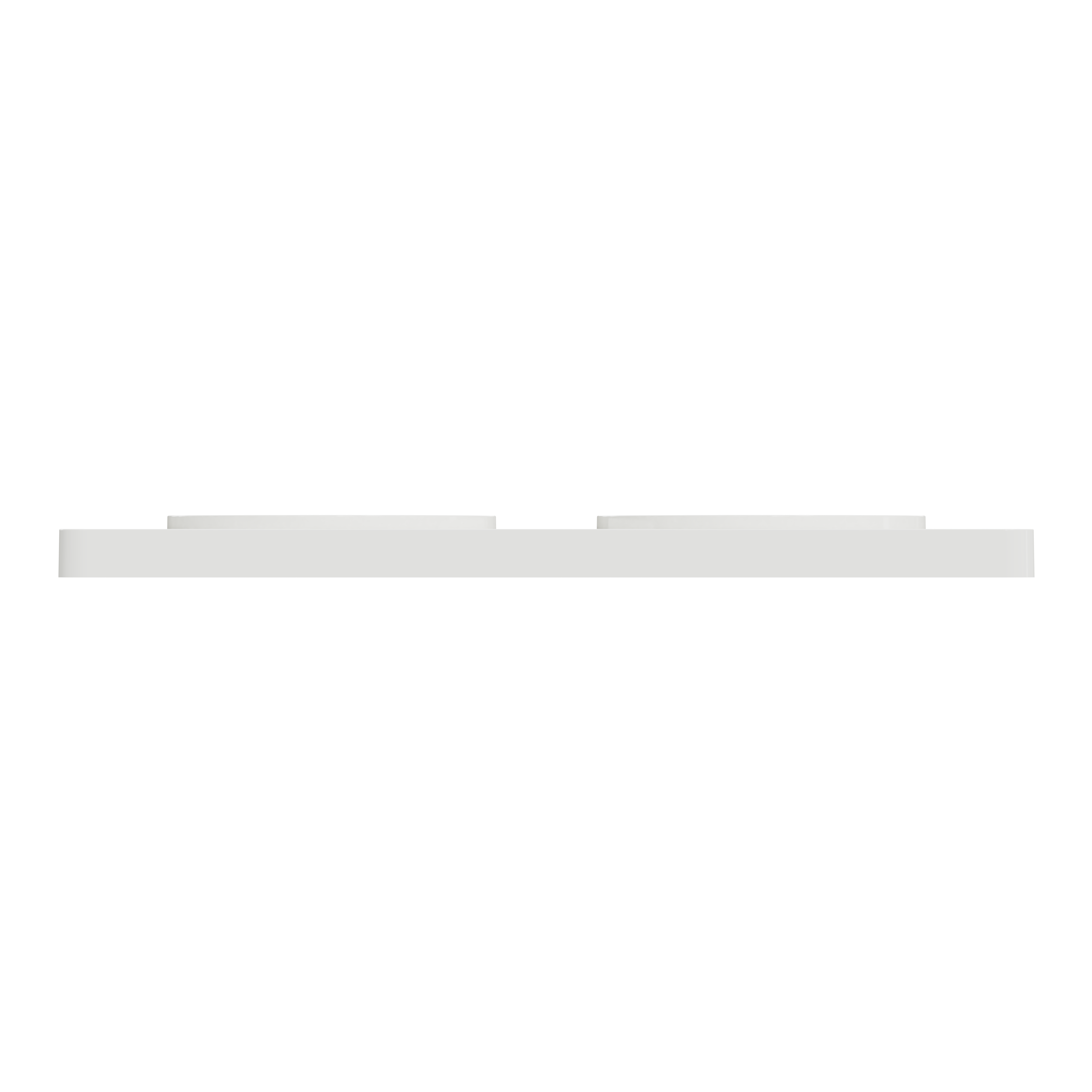 Plaque de finition 2 postes blanche ODACE TOUCH - SCHNEIDER ELECTRIC - 6