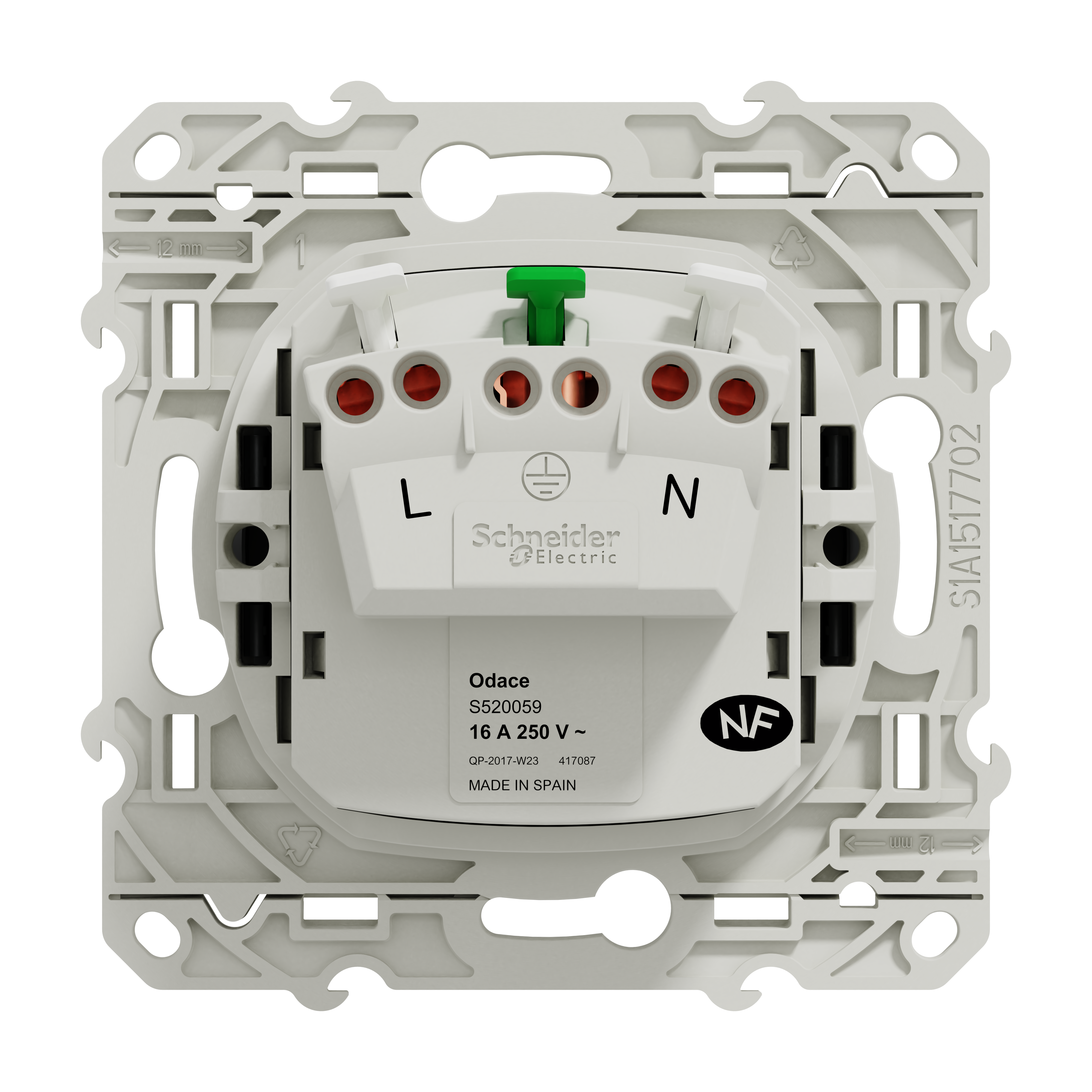 Prise de courant 2P+T ODACE - SCHNEIDER ELECTRIC - 6