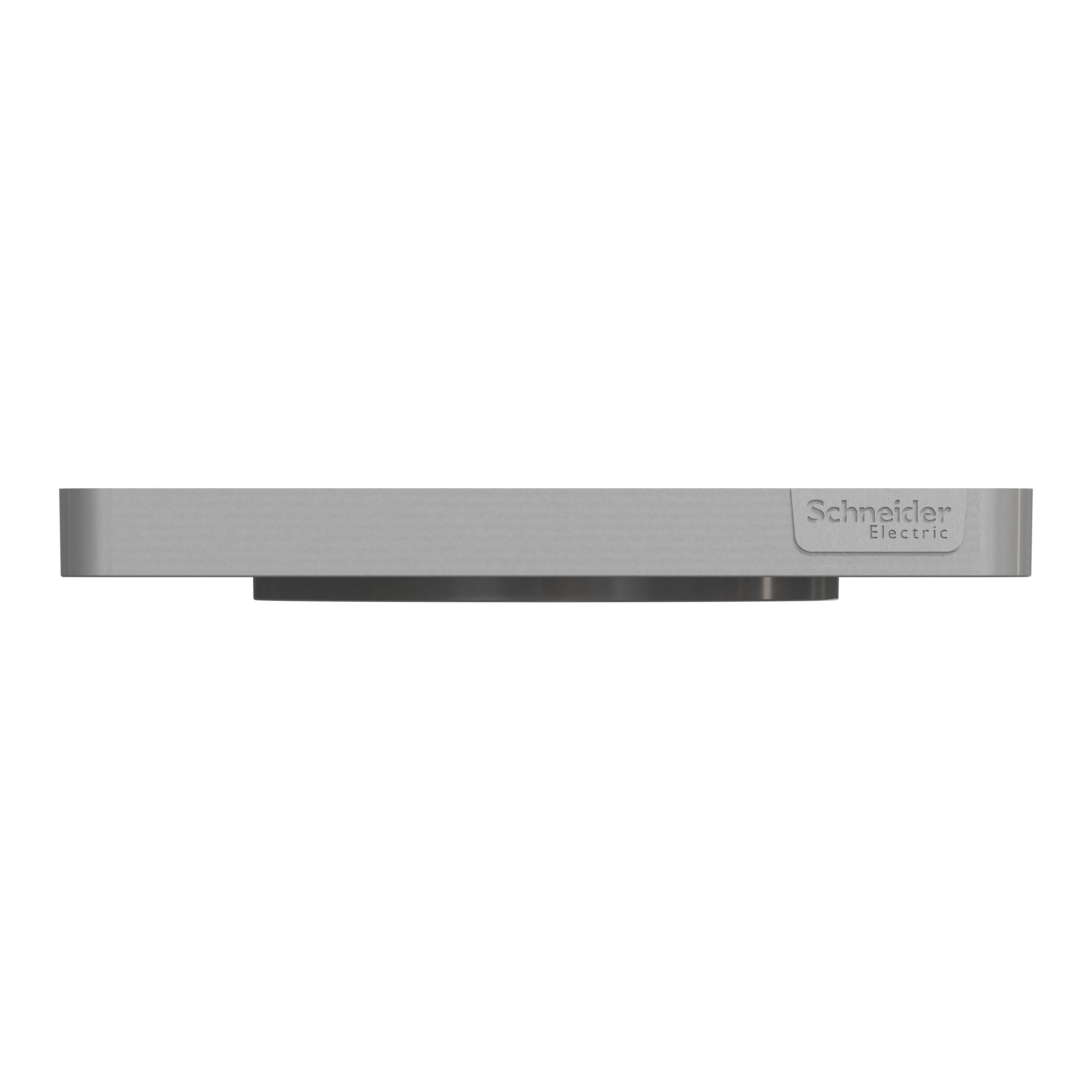 Plaque simple Odace Touch, SCHNEIDER ELECTRIC, aluminium brossé liseré aluminium - 8