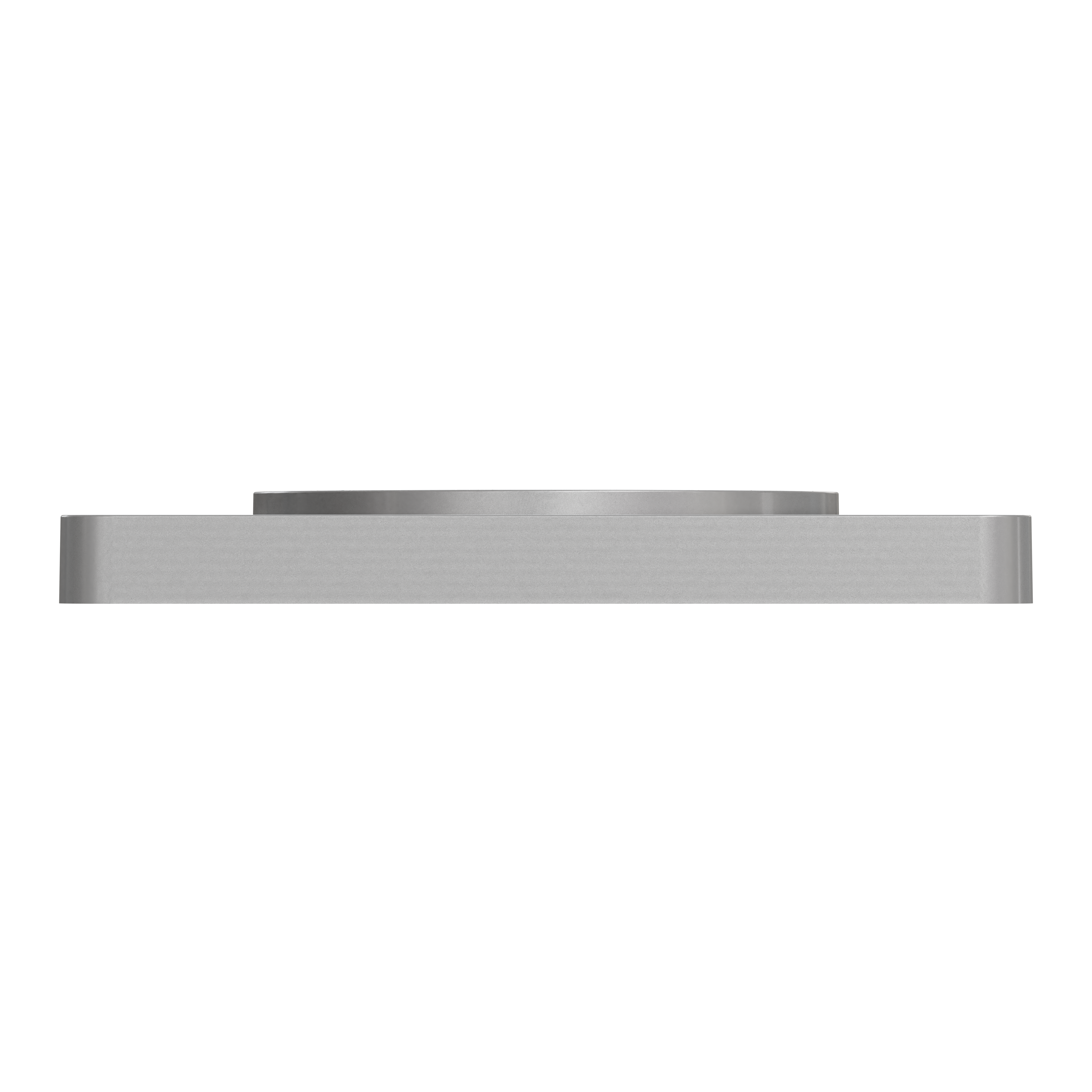Plaque simple Odace Touch, SCHNEIDER ELECTRIC, aluminium brossé liseré aluminium - 9