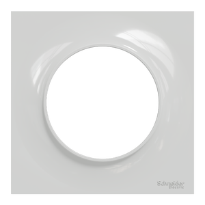 Plaque simple Odace Styl, SCHNEIDER ELECTRIC, gris cendre