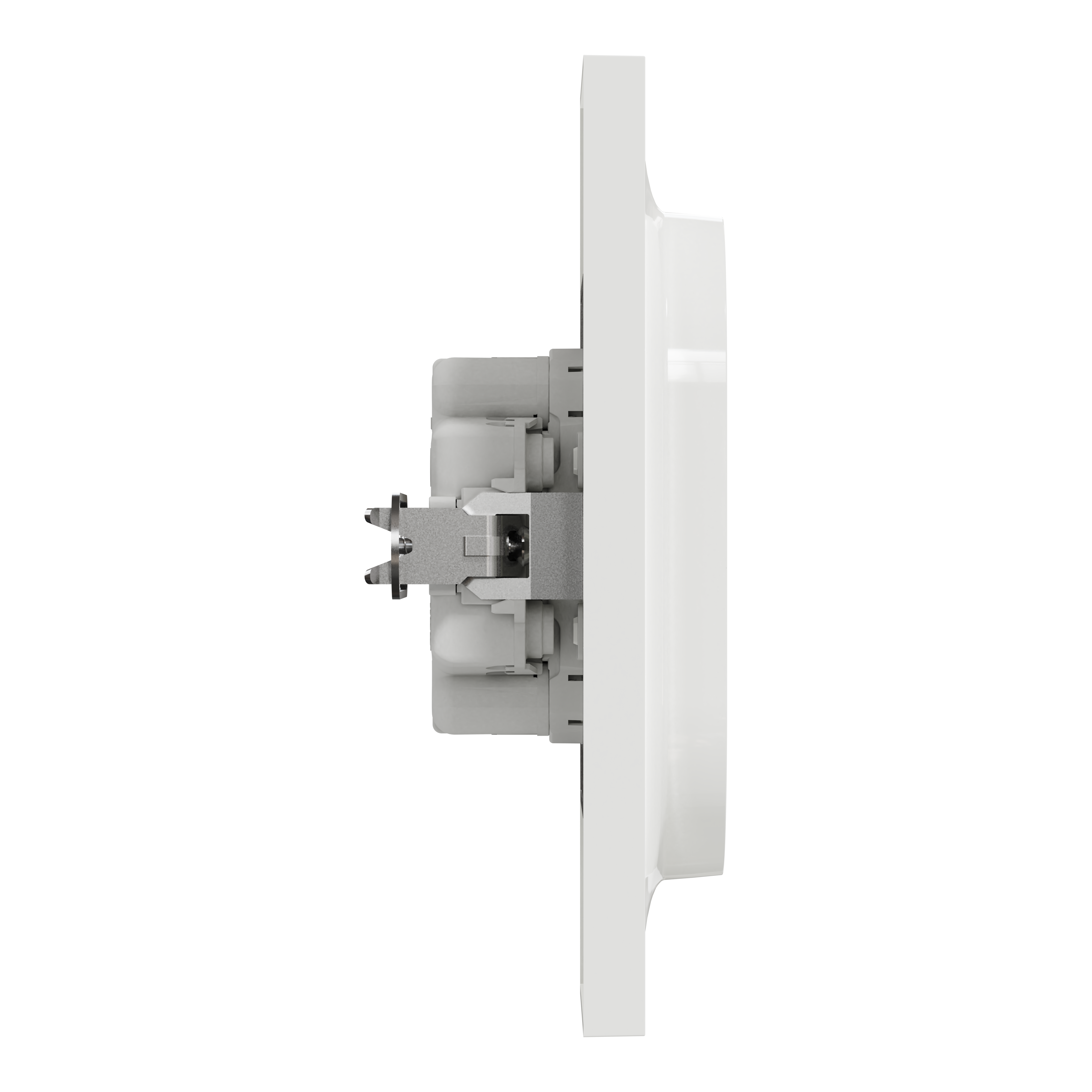 Double prise avec terre verticale complet Odace, SCHNEIDER ELECTRIC, blanc - 7