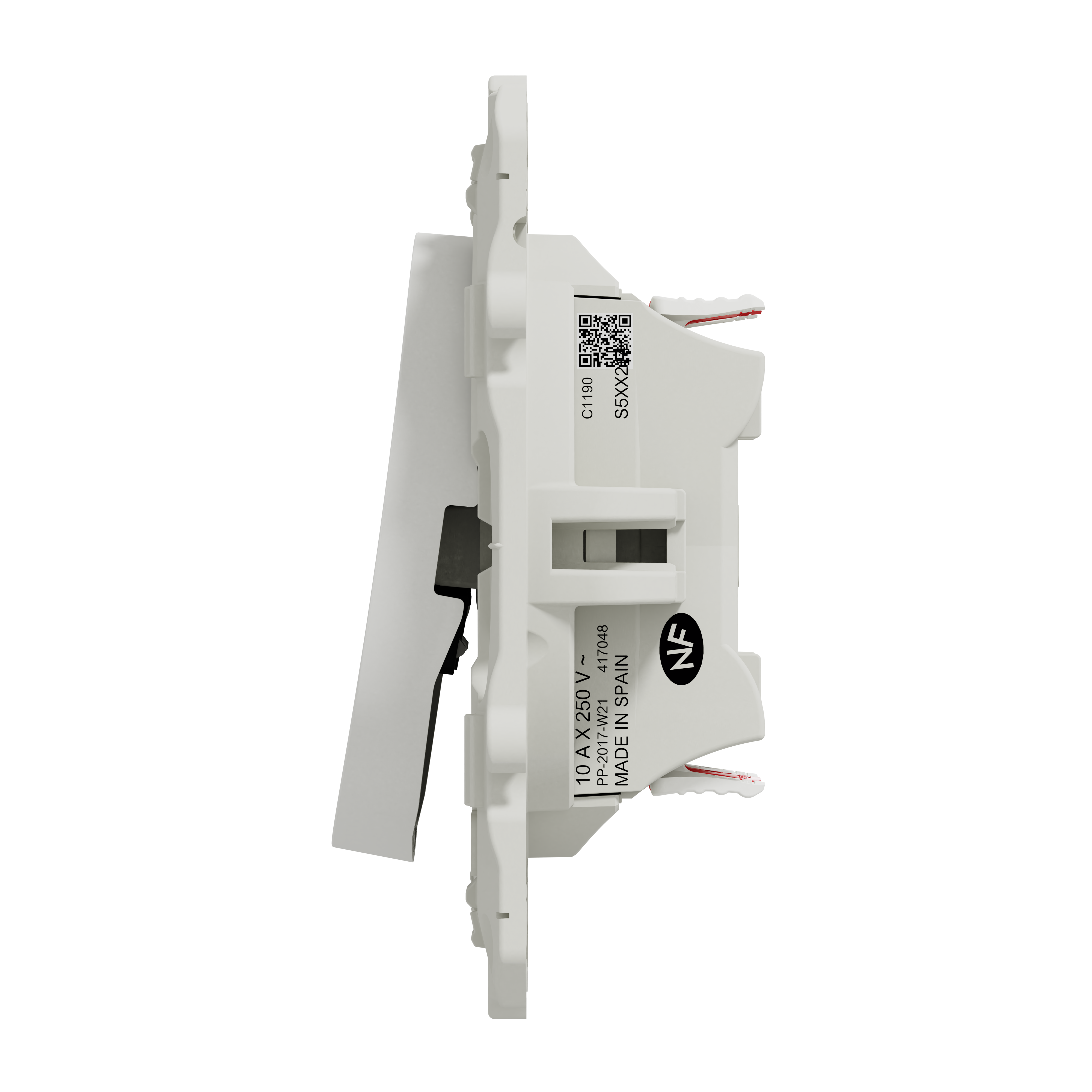 Double interrupteur va-et-vient à assembler Odace, SCHNEIDER ELECTRIC, blanc - 6