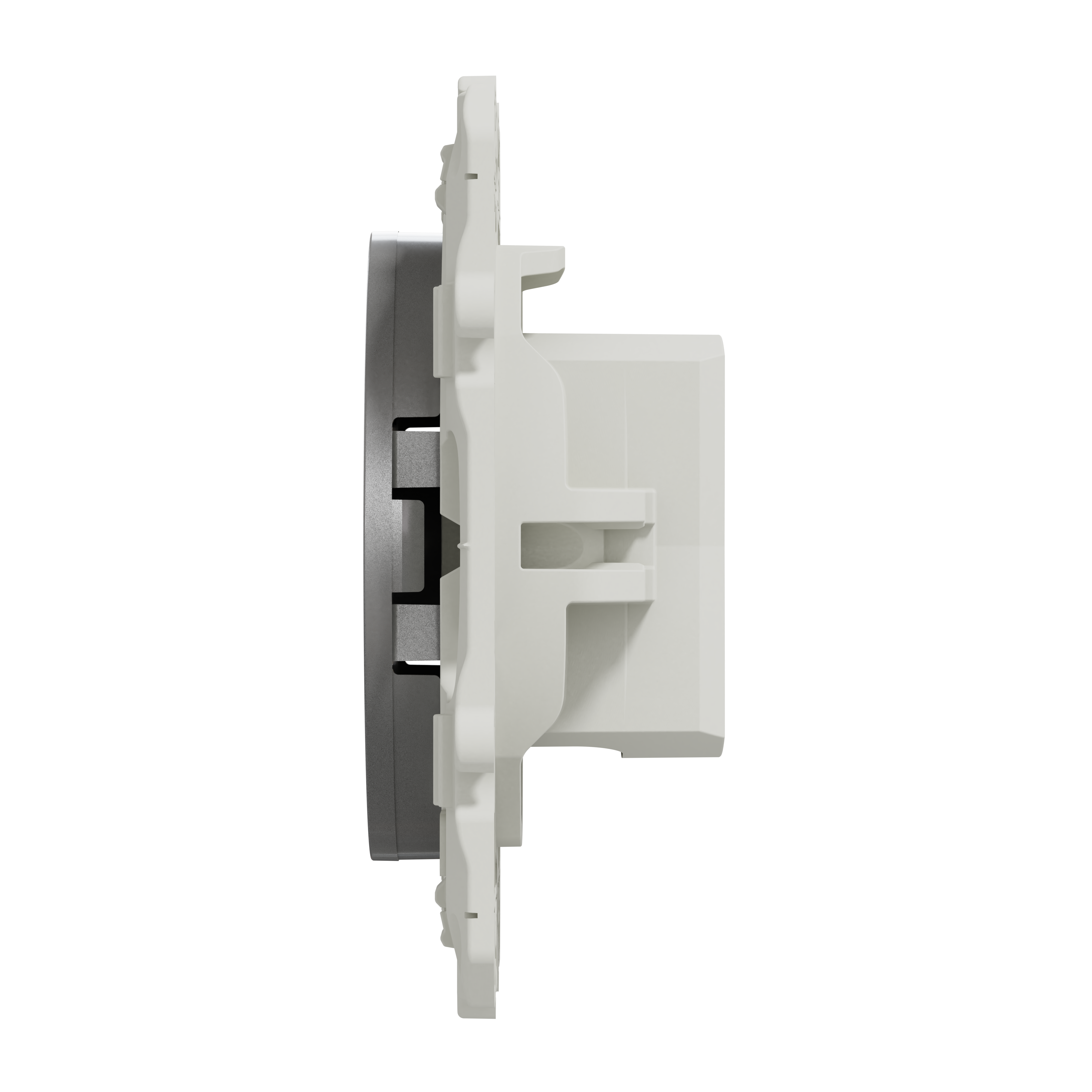 Prise tv à assembler Odace, SCHNEIDER ELECTRIC, aluminium - 7