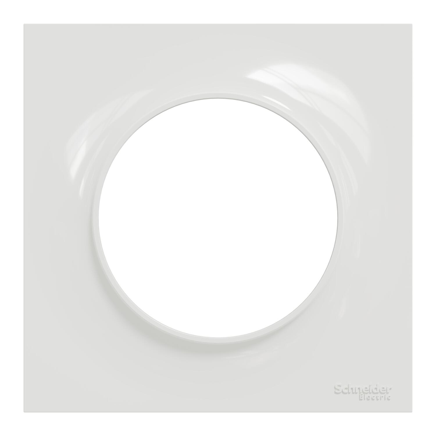 Plaque simple Odace Architecte, SCHNEIDER ELECTRIC, effet céramique