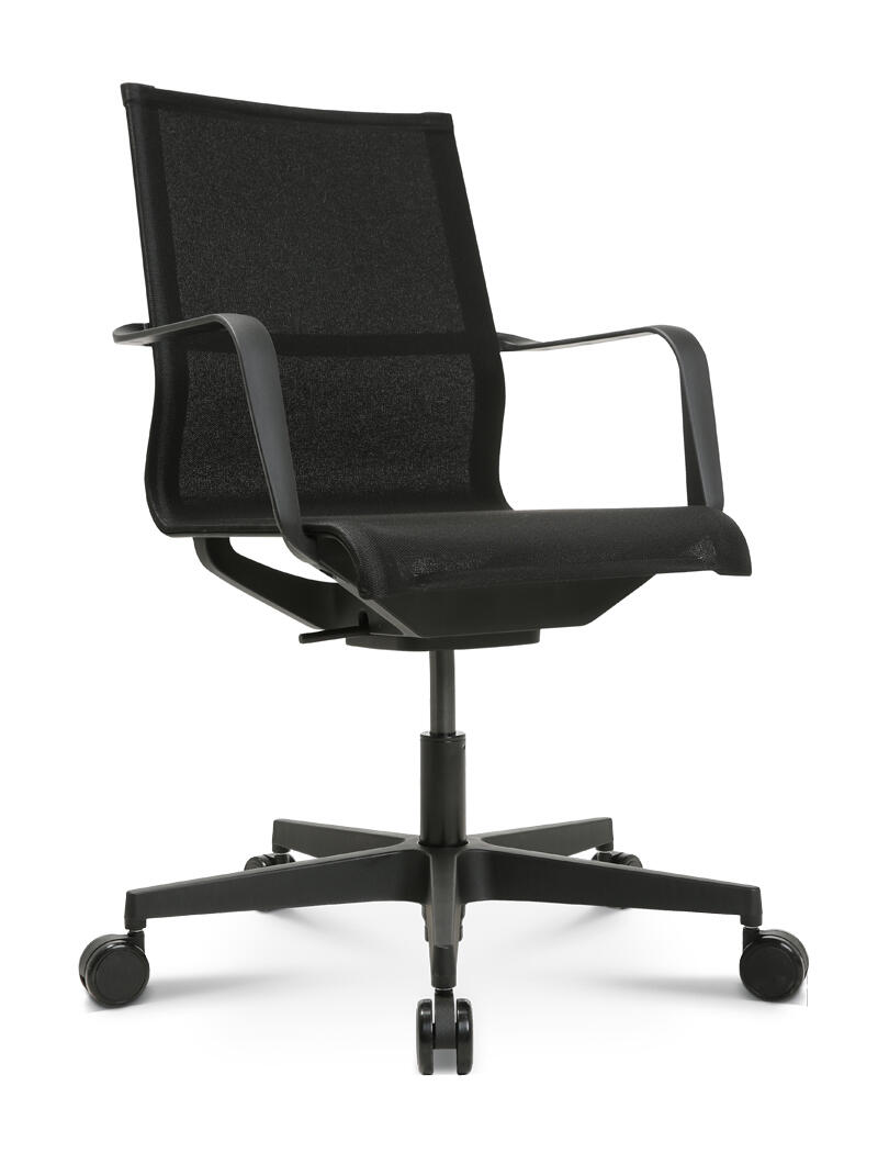 Silla de escritorio hélix color negro con ruedas de 104x50x42cm