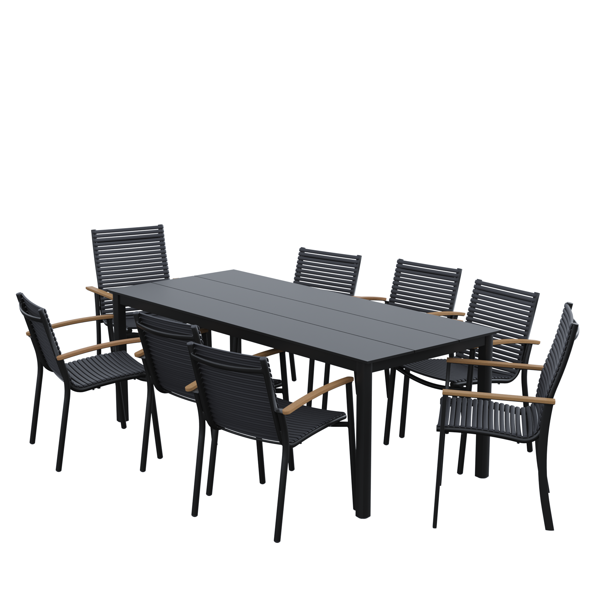 SILLA ALU PVC NATER DORA C/BRAZ GRIS - 2