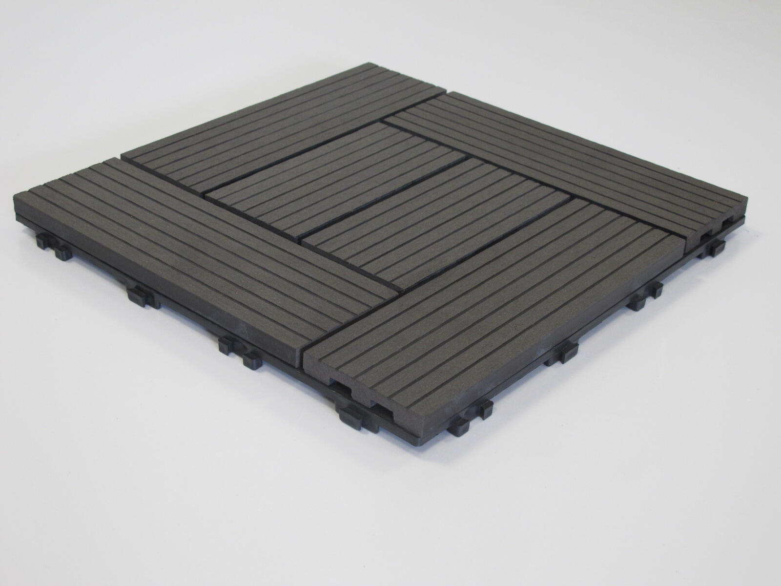 Baldosa composite 30 x 30 cm y 22 mm gris xyltech clase de uso 4