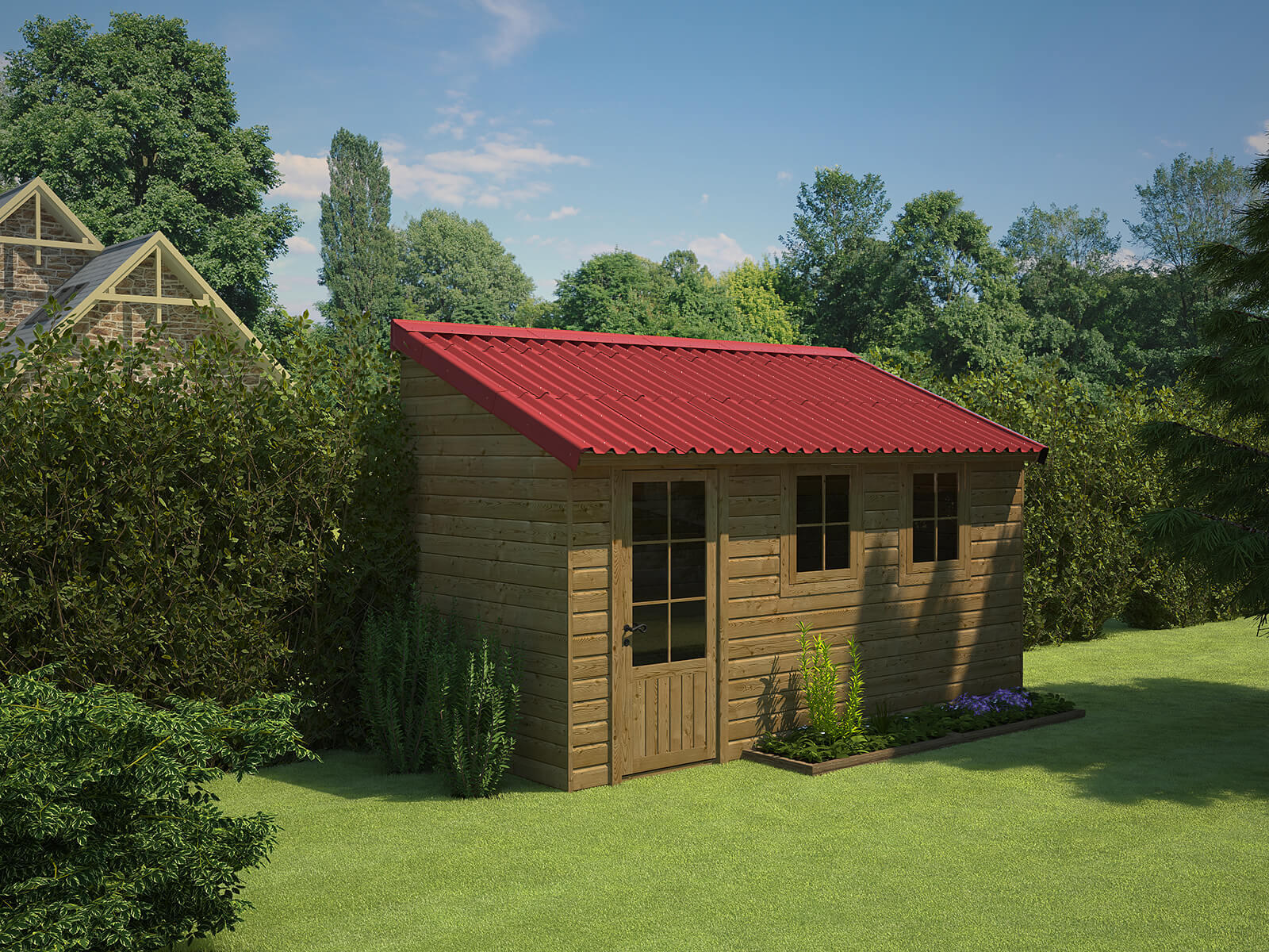 Bitume renforcé de fibres rouge intense x L.1 m ONDULINE - 2