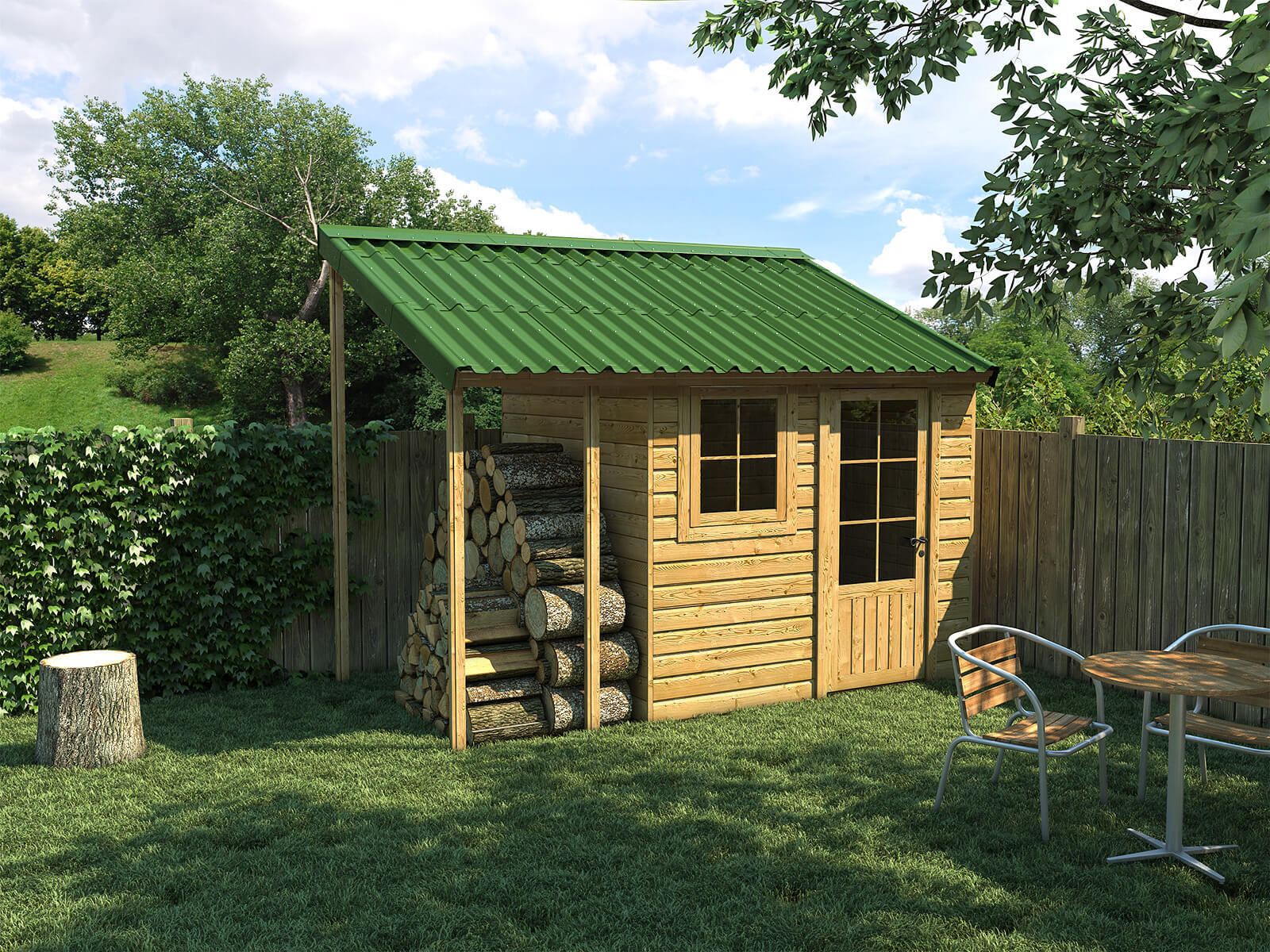 Plaque bitumée vert  Easyfix ONDULINE l.0.81 x L.1 m - 3