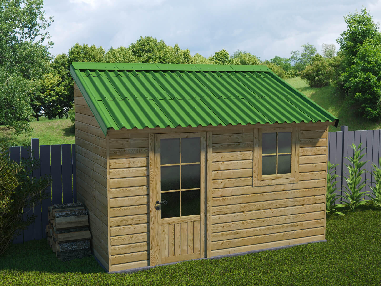 Plaque bitumée vert  Easyfix ONDULINE l.0.81 x L.1 m - 2