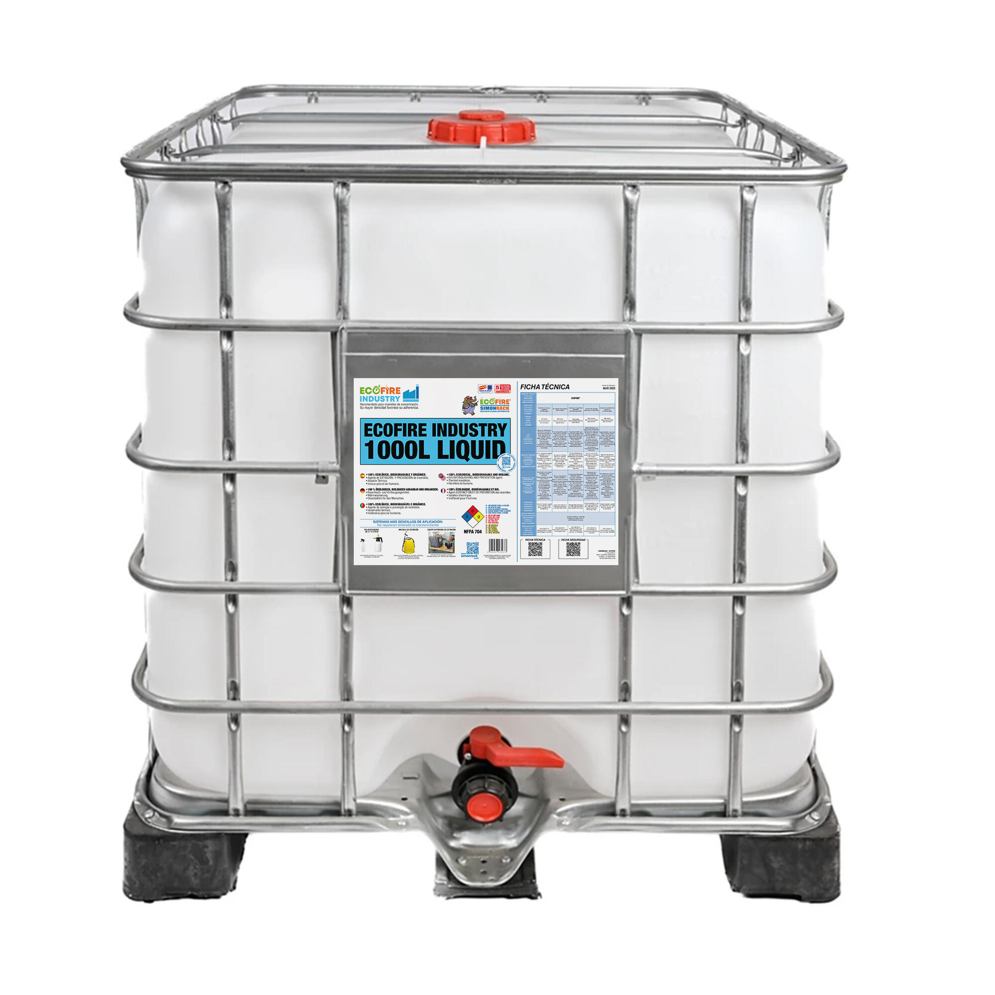 Extintor liquido ecofire industry 1000l