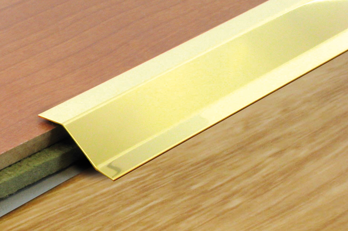 Barre de seuil laiton or auto-adhésif, l.4 cm x L.93 cm - 2